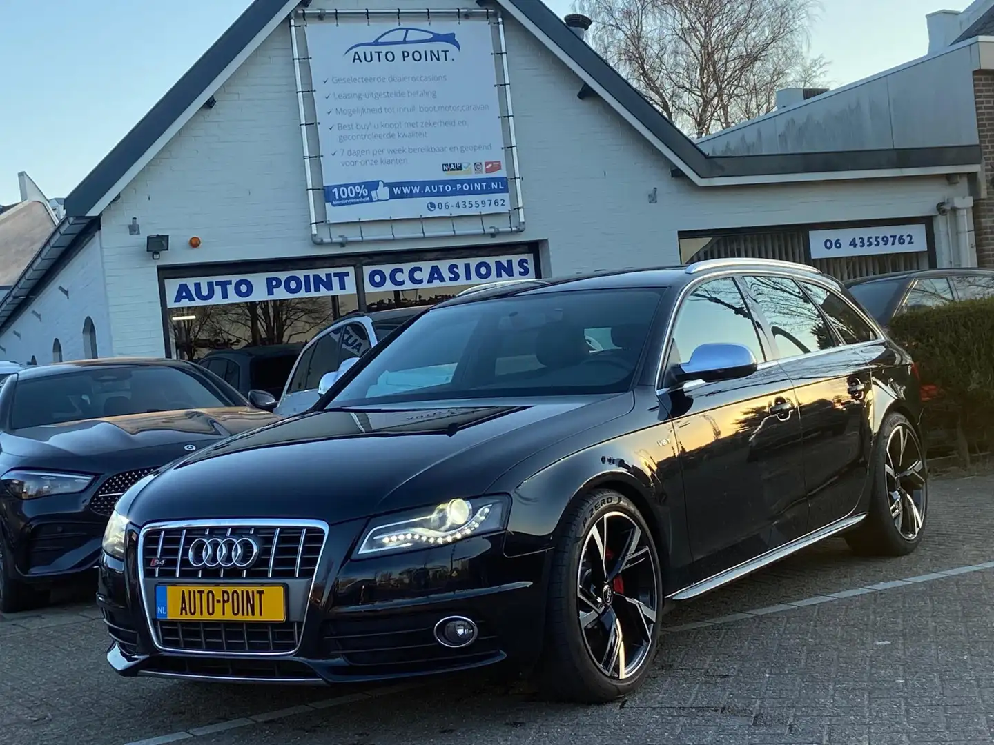 Audi S4 3.0 V6 QUATTRO TURBO 333PK/NAVI/XENON/PDC Negru - 1