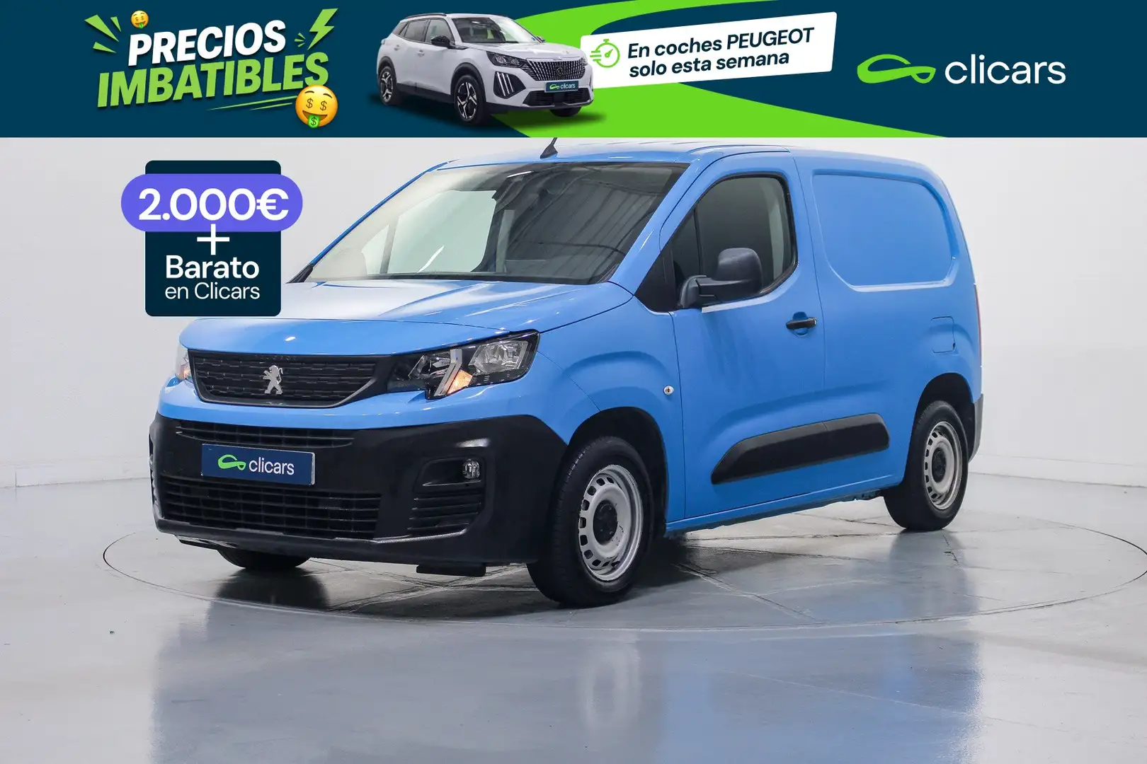Peugeot Partner 1.5BlueHDI Premium Standard 600kg 75 Azul - 1