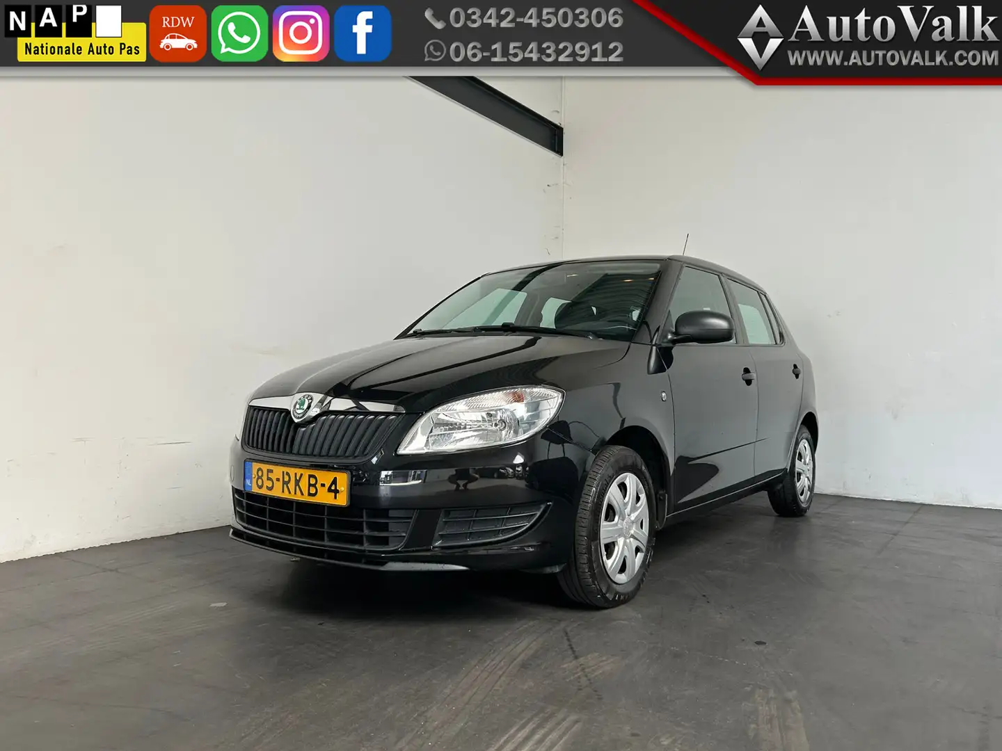 Skoda Fabia 1.2-12V Go. Elek Pakket. Airco! Czarny - 1