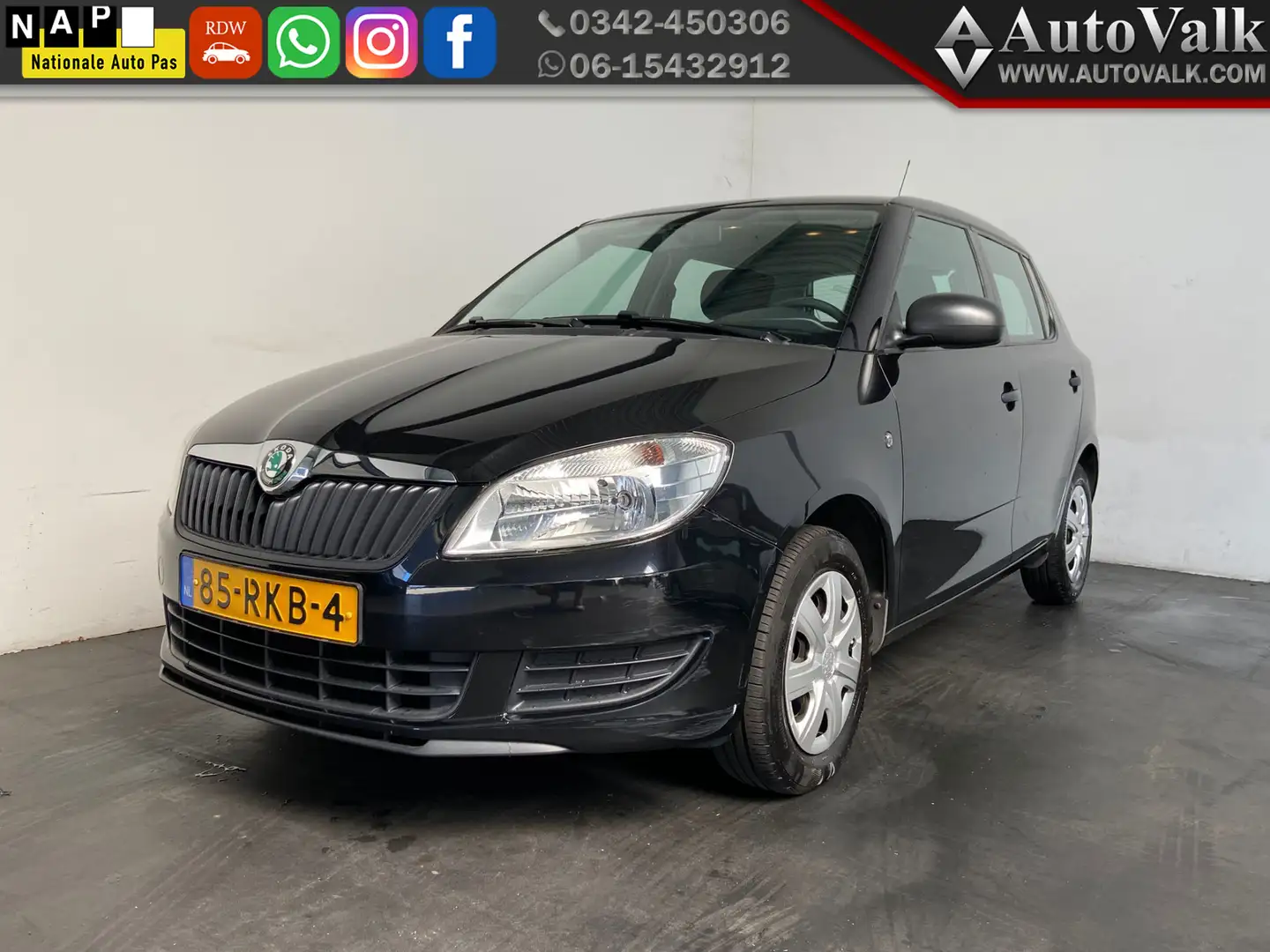 Skoda Fabia 1.2-12V Go. Elek Pakket. Airco! Чорний - 1