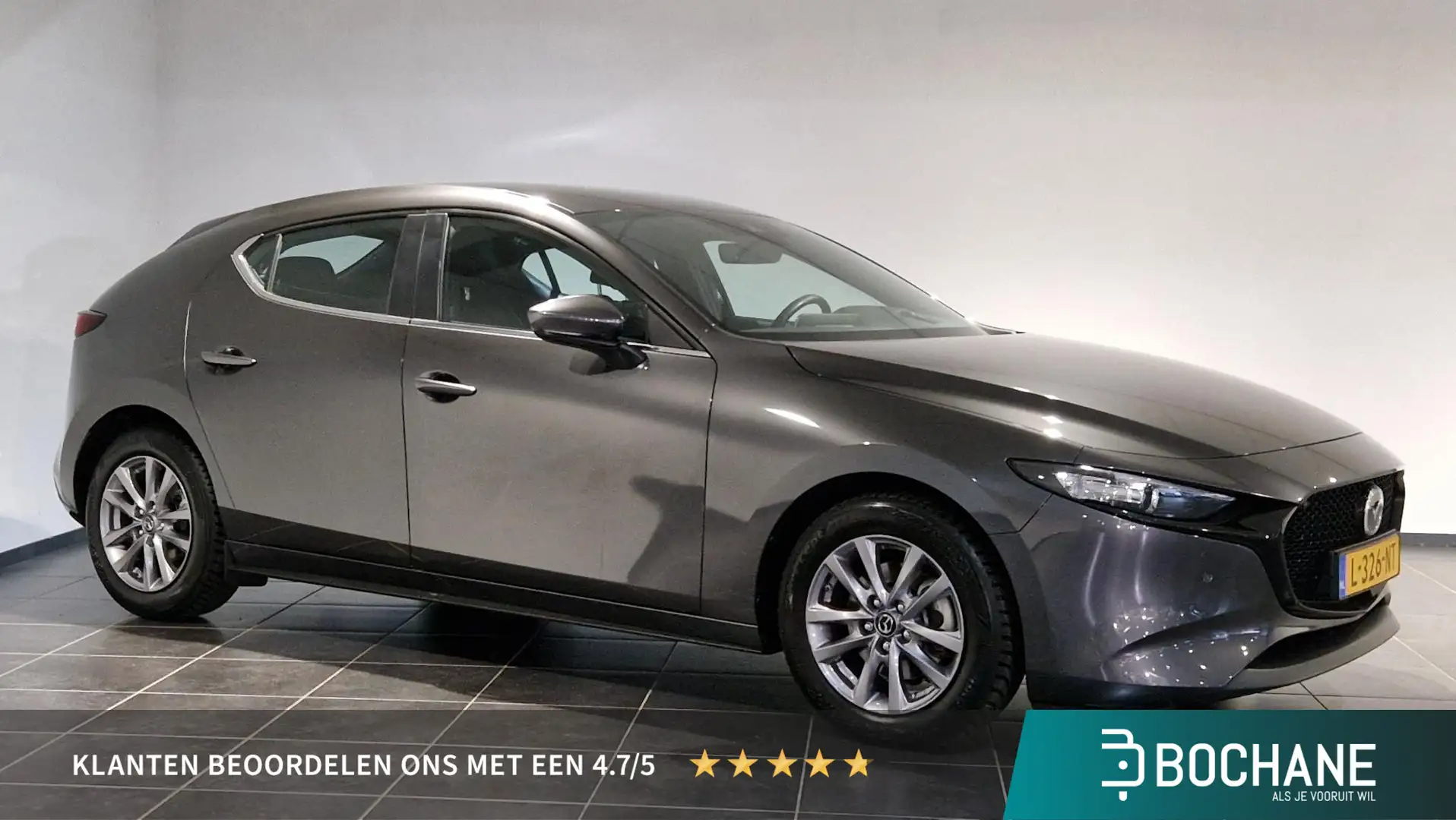 Mazda 3 2.0 e-SkyActiv-X M Hybrid 186 Comfort | Leder | Bo Grijs - 1