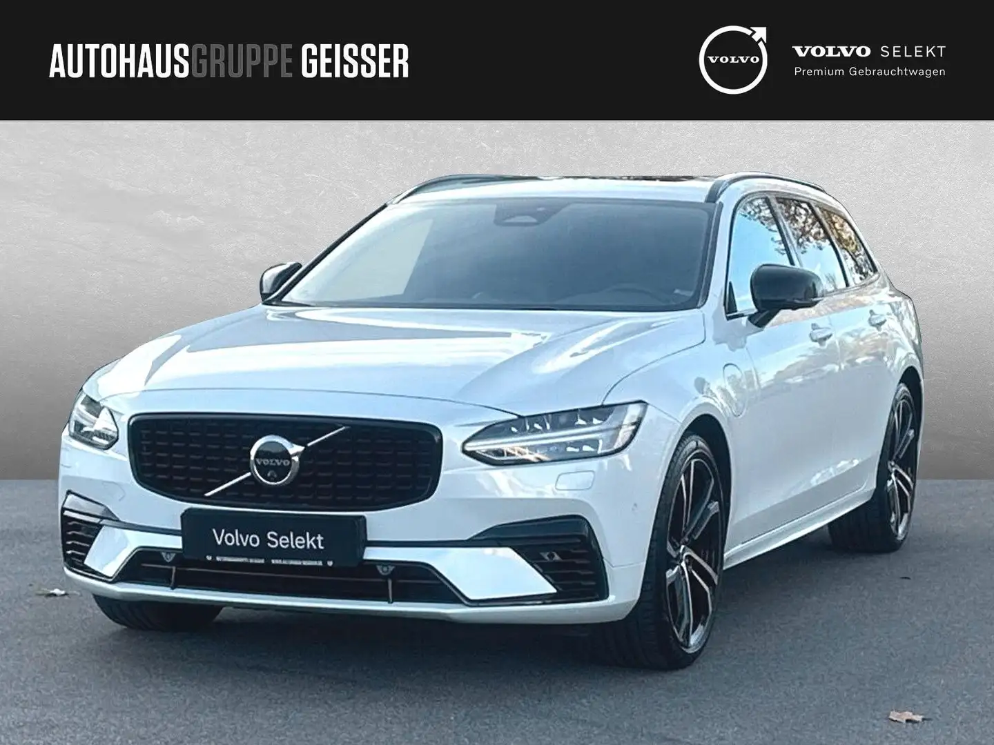 Volvo V90 T8 AWD Recharge R-Design Automatik AHK Weiß - 1
