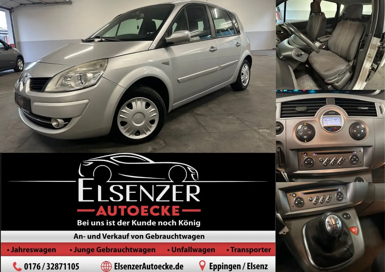 Renault Scenic II Exception, MuFULenk, Klimaauto, Digita Grau - 1