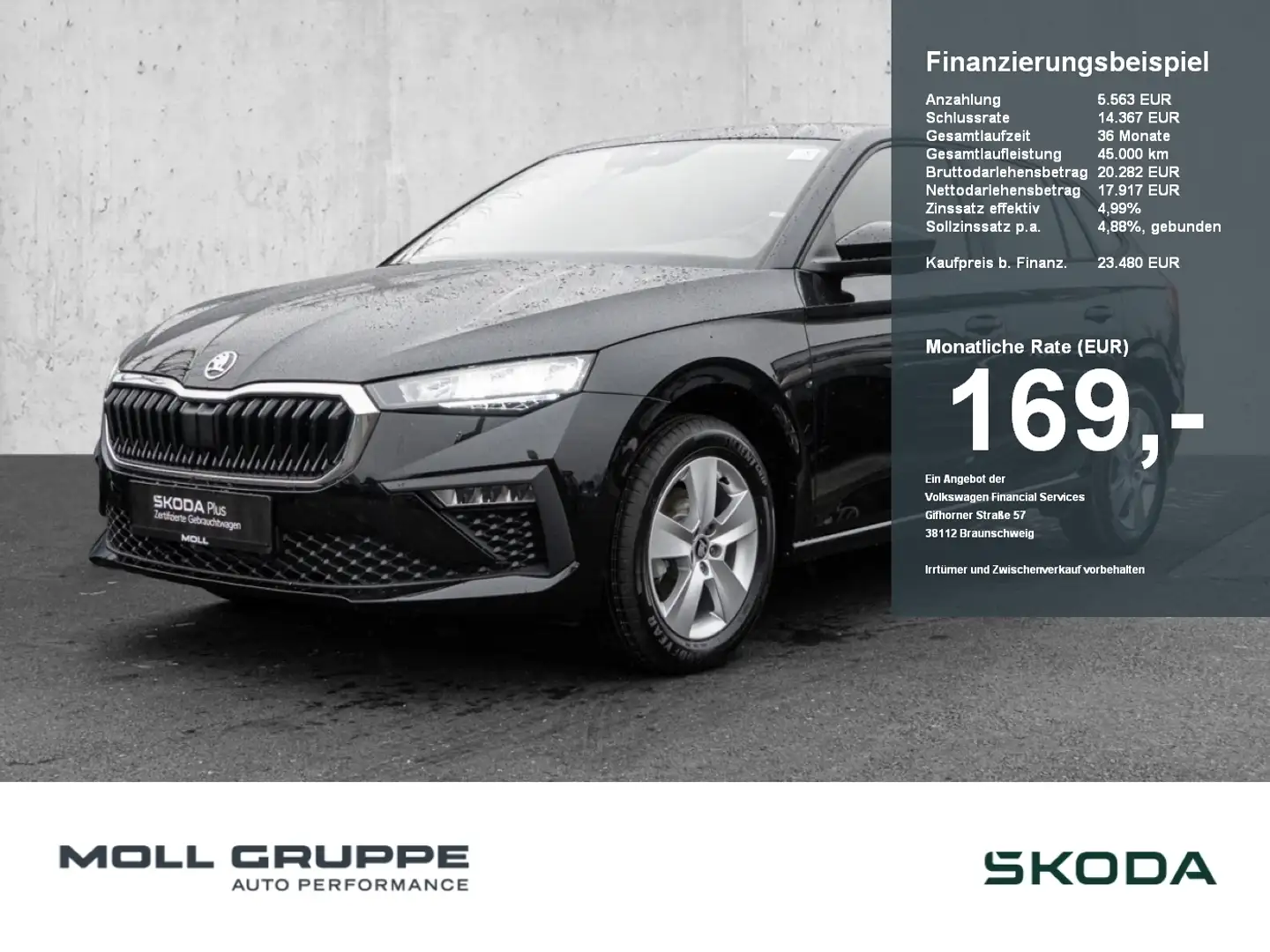 Skoda Scala 1.0 TSI DSG Selection LED LM PDC Schwarz - 1