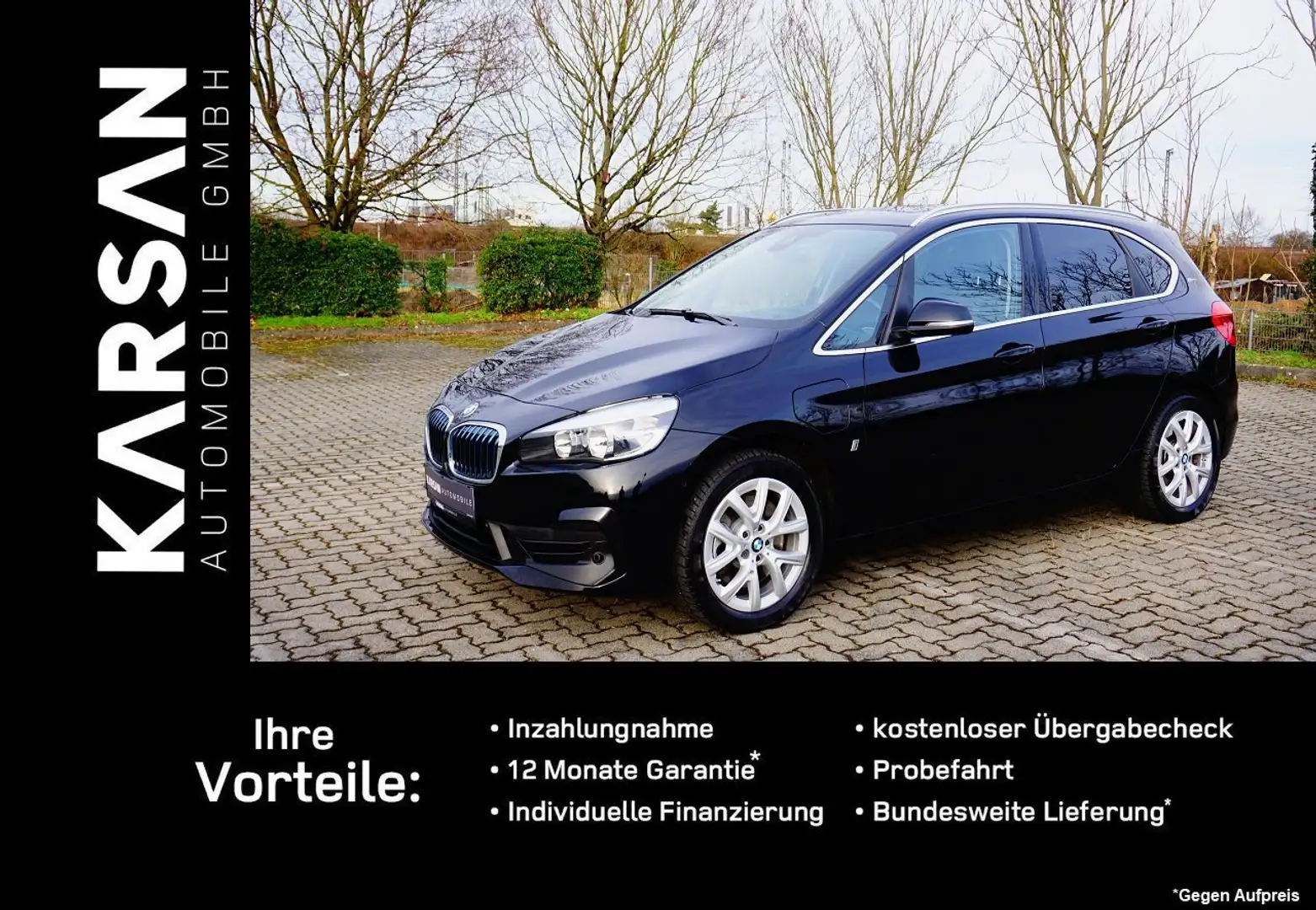 BMW 225 225 xe Advantage/SHZ/2xPDC/NAVI/KLIMA/LED Schwarz - 1