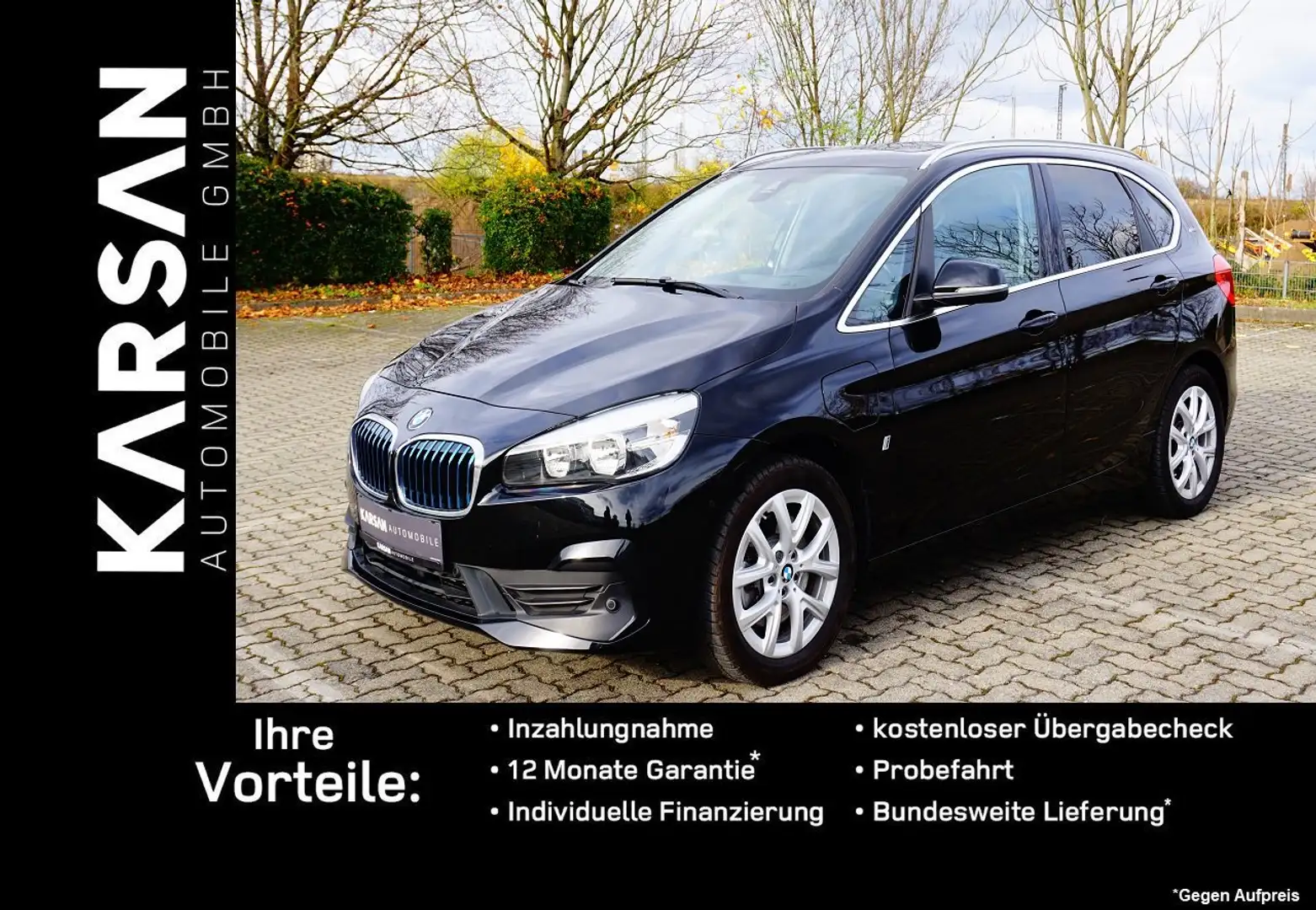 BMW 225 225 xe Advantage/SHZ/2xPDC/NAVI/KLIMA/LED Schwarz - 1