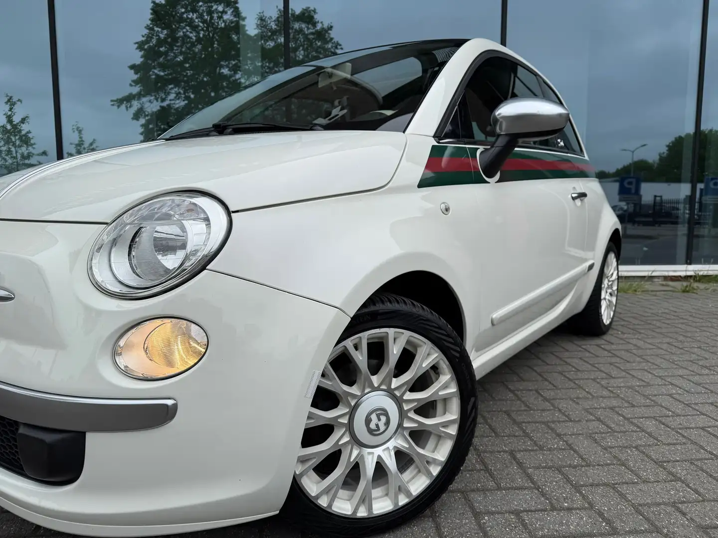 Fiat 500 0.9 TwinAir by Gucci - Panodak - Climate - Leder - Blanco - 2