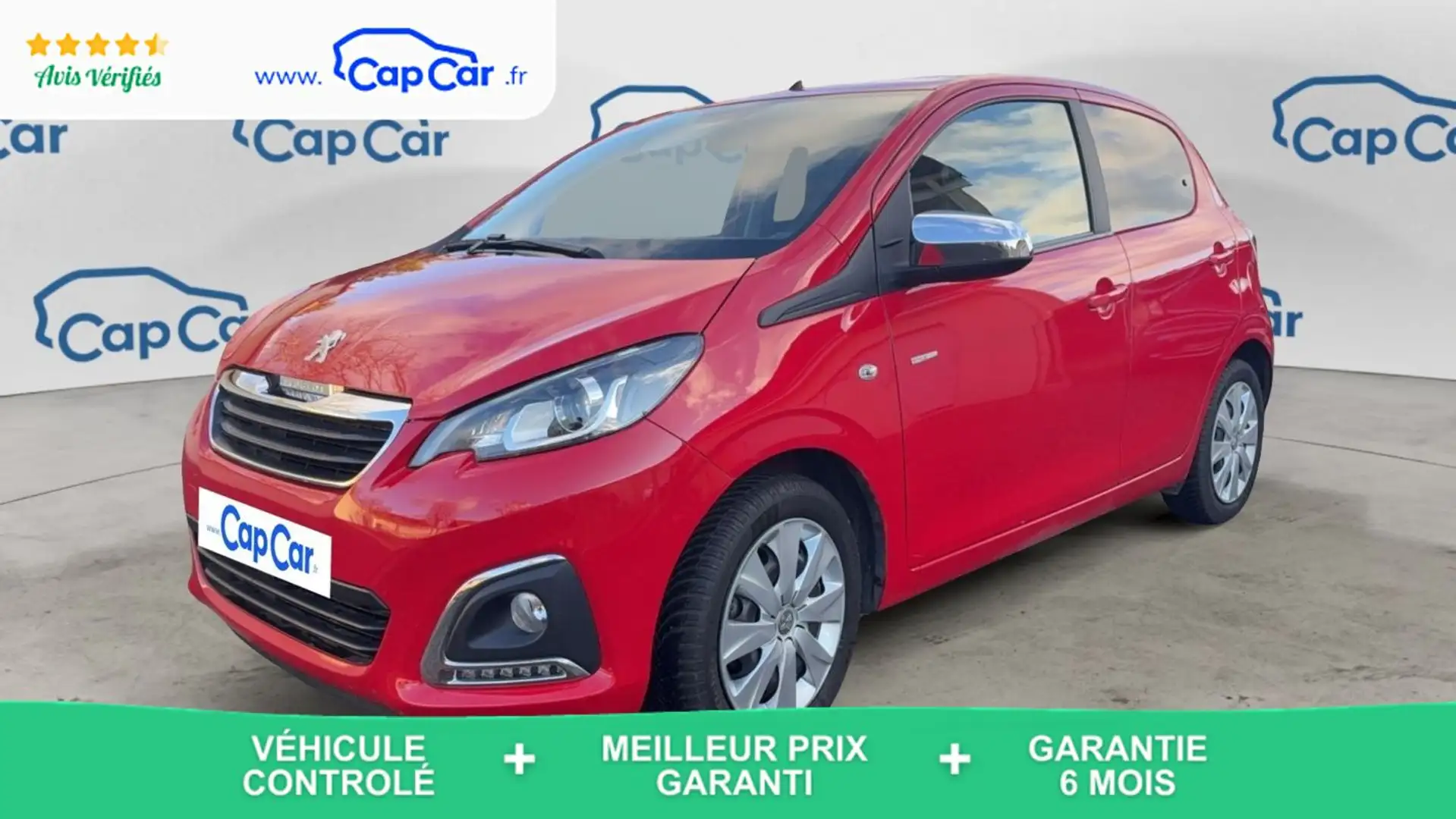 Peugeot 108 1.0 VTi 72 Style - 4 places Rouge - 1