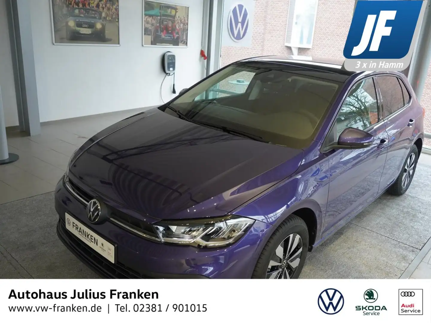 Volkswagen Polo MOVE Matrix Pano Navi über Handy Kamera LED Mauve - 1