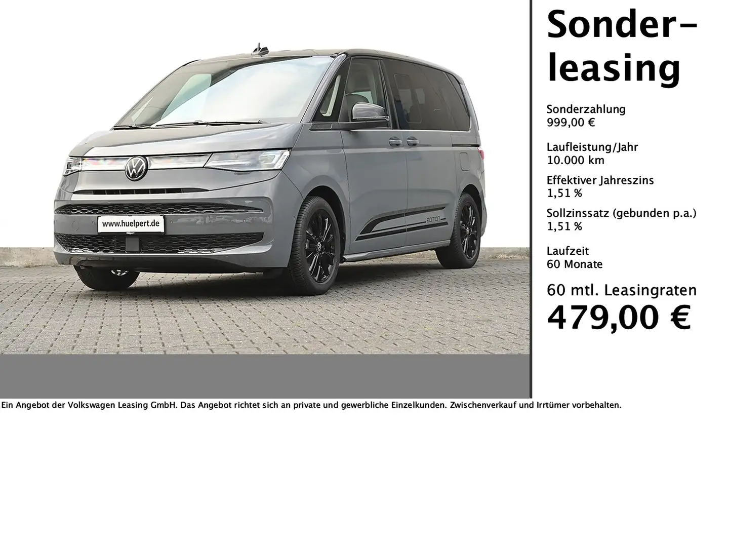 Volkswagen T7 Multivan 2.0 TDI kurz EDITION DSG AHK Standhzg. LED-Matrix Noir - 1
