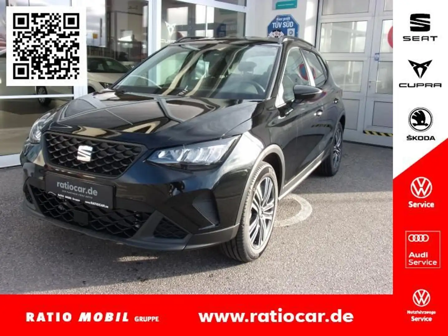 SEAT Arona ARONA STYLE EDITION 1.0 TSI DSG NAVI SITZH. EPH Schwarz - 1