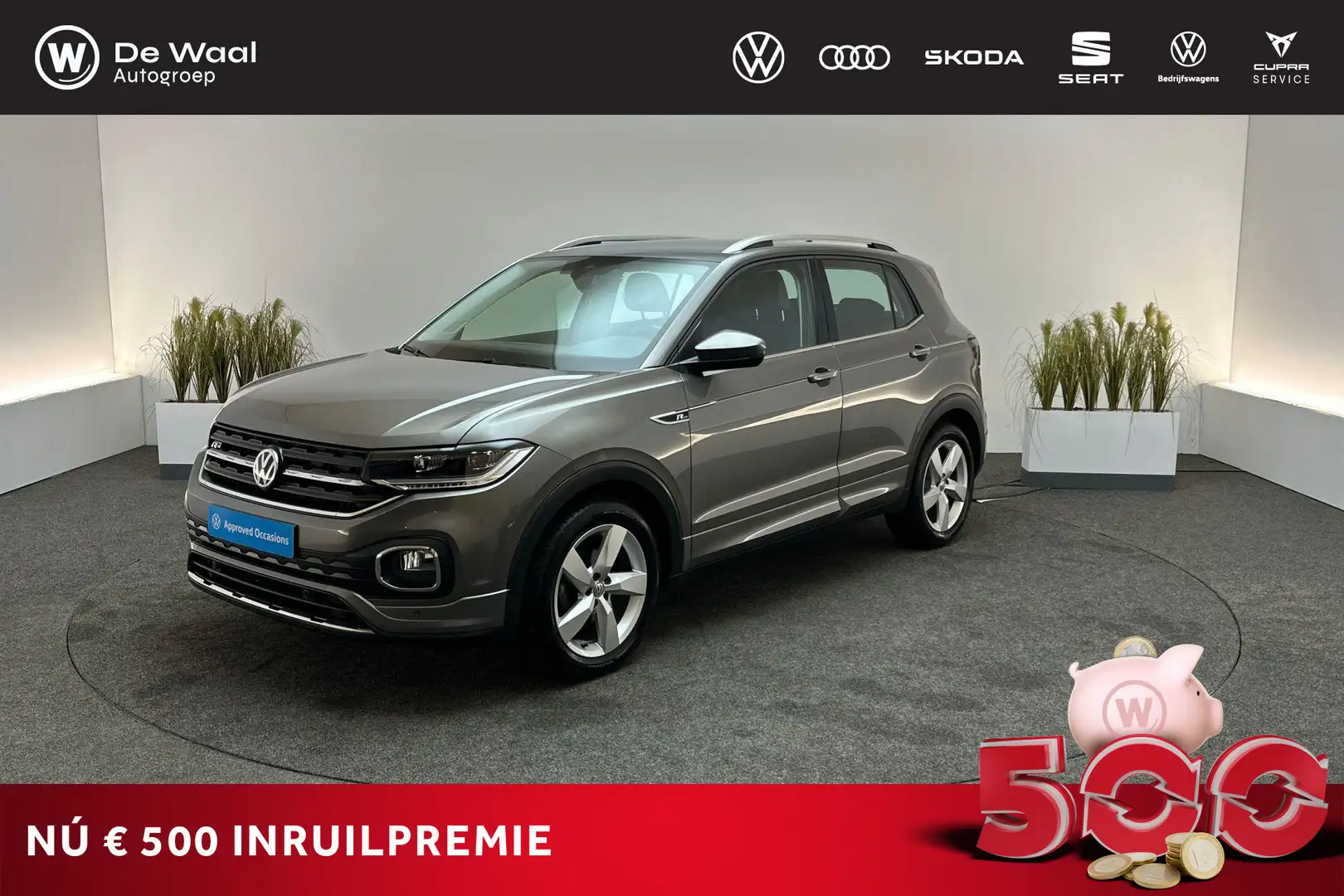 Volkswagen T-Cross 1.0 TSI 115pk DSG R Line | R-Line, Stoelverwarming Grijs - 1