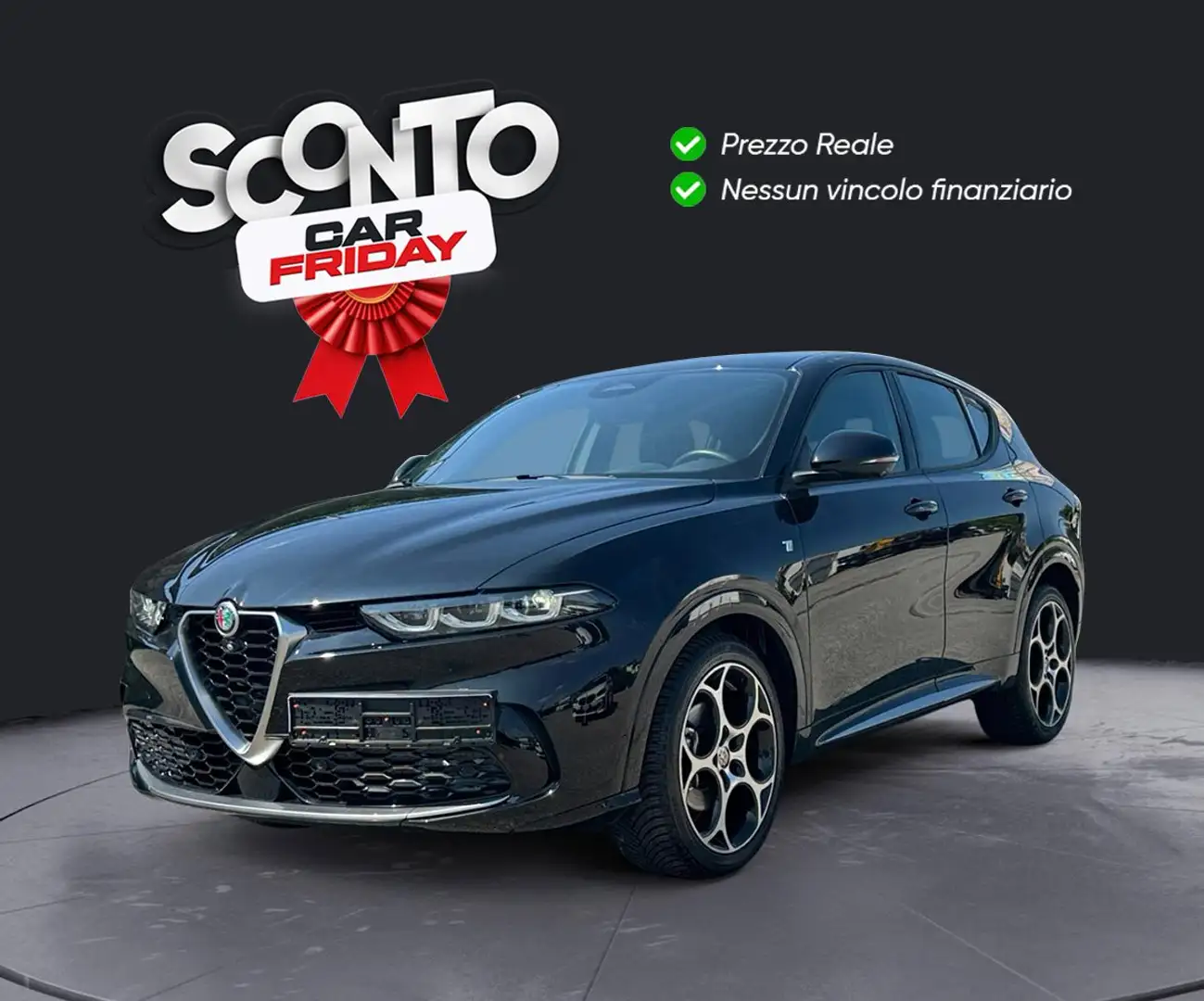 Alfa Romeo Tonale 1.6 diesel 130 CV TCT6 TI Automatica EE Schwarz - 1