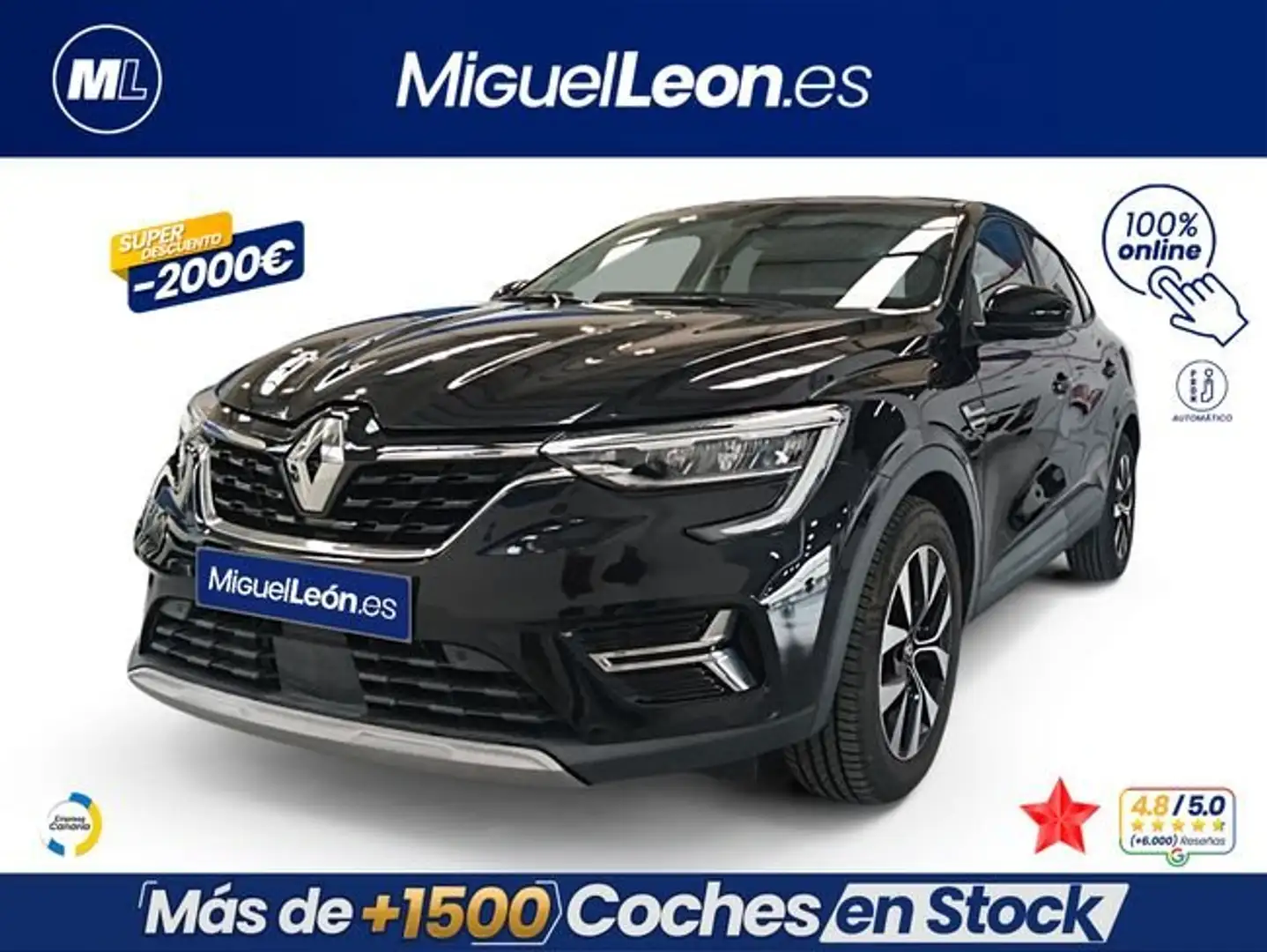 Renault Arkana Evolution TCe 103kW(140CV) EDC mild hybr Negro - 1