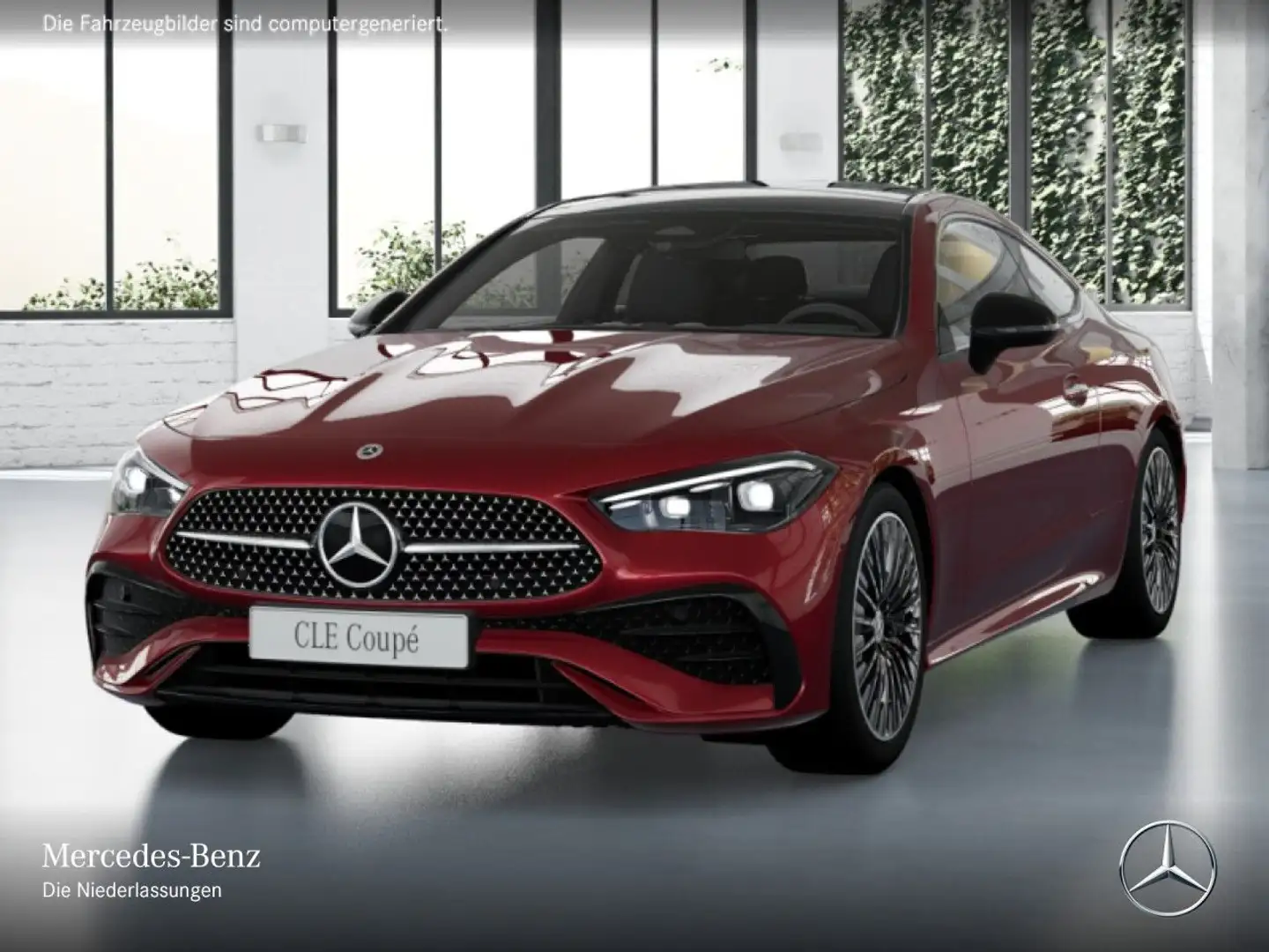 Mercedes-Benz CLE 200 AMG+NIGHT+PANO+BURMESTER+KAMERA+KEYLESS+9G Roşu - 2