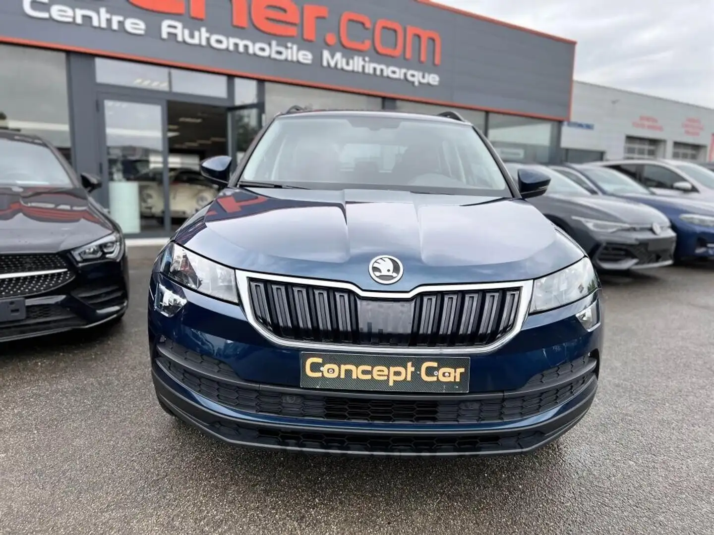 Skoda Karoq Ambition 1.6 TDI 116cv DSG7 + Régulateur adaptatif + Sound system Canton + Virtual Cockpit Bleu - 2
