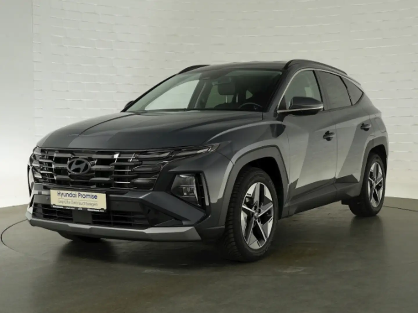 Hyundai TUCSON FACELIFT CRDI TREND DCT 4WD+VOLL LED+NAVI+RÜCKFAHR Grijs - 2