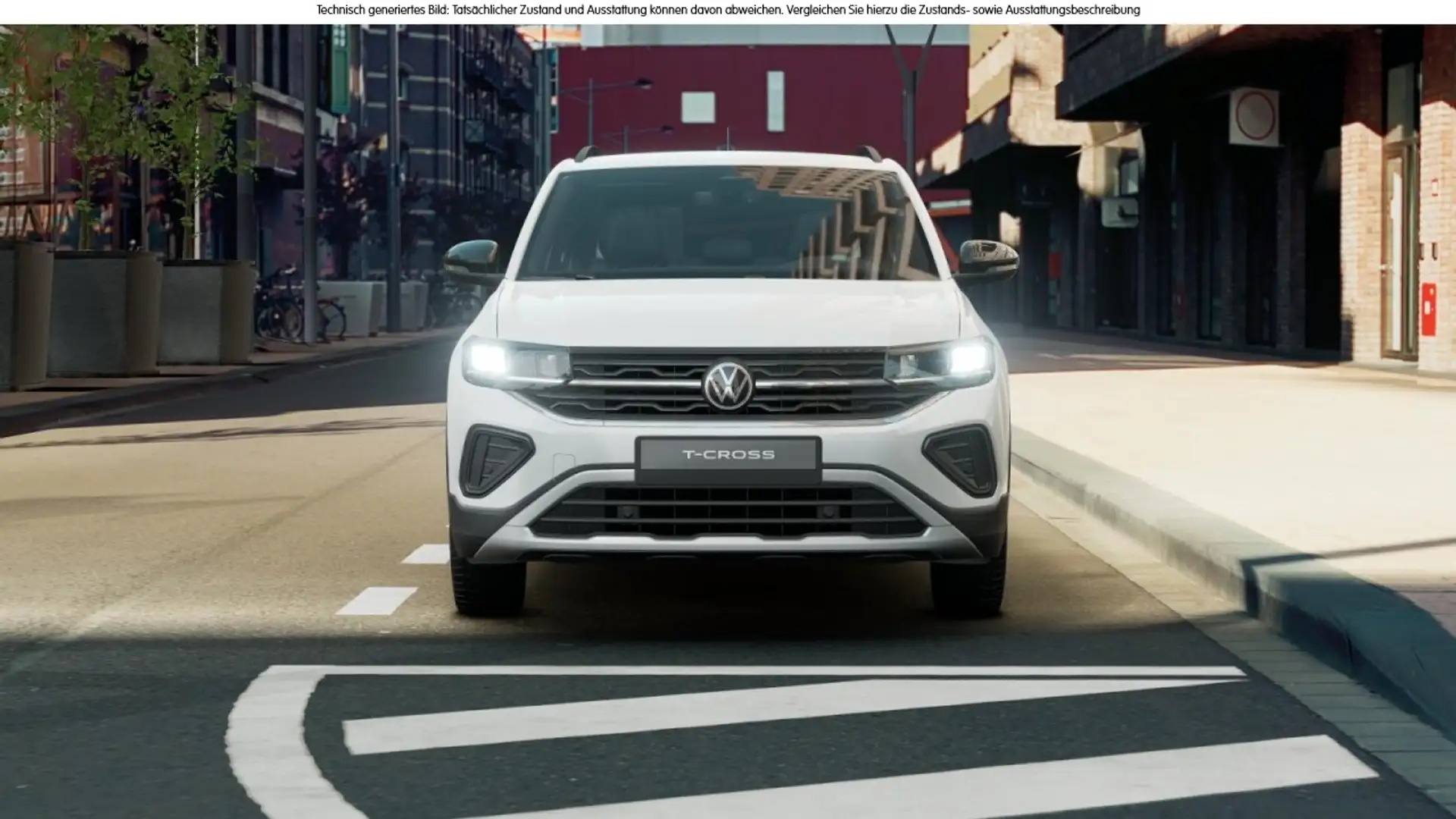 Volkswagen T-Cross 1.0 TSI DSG Goal LED Navi AHK PDC SHZ Klima Navi Weiß - 2