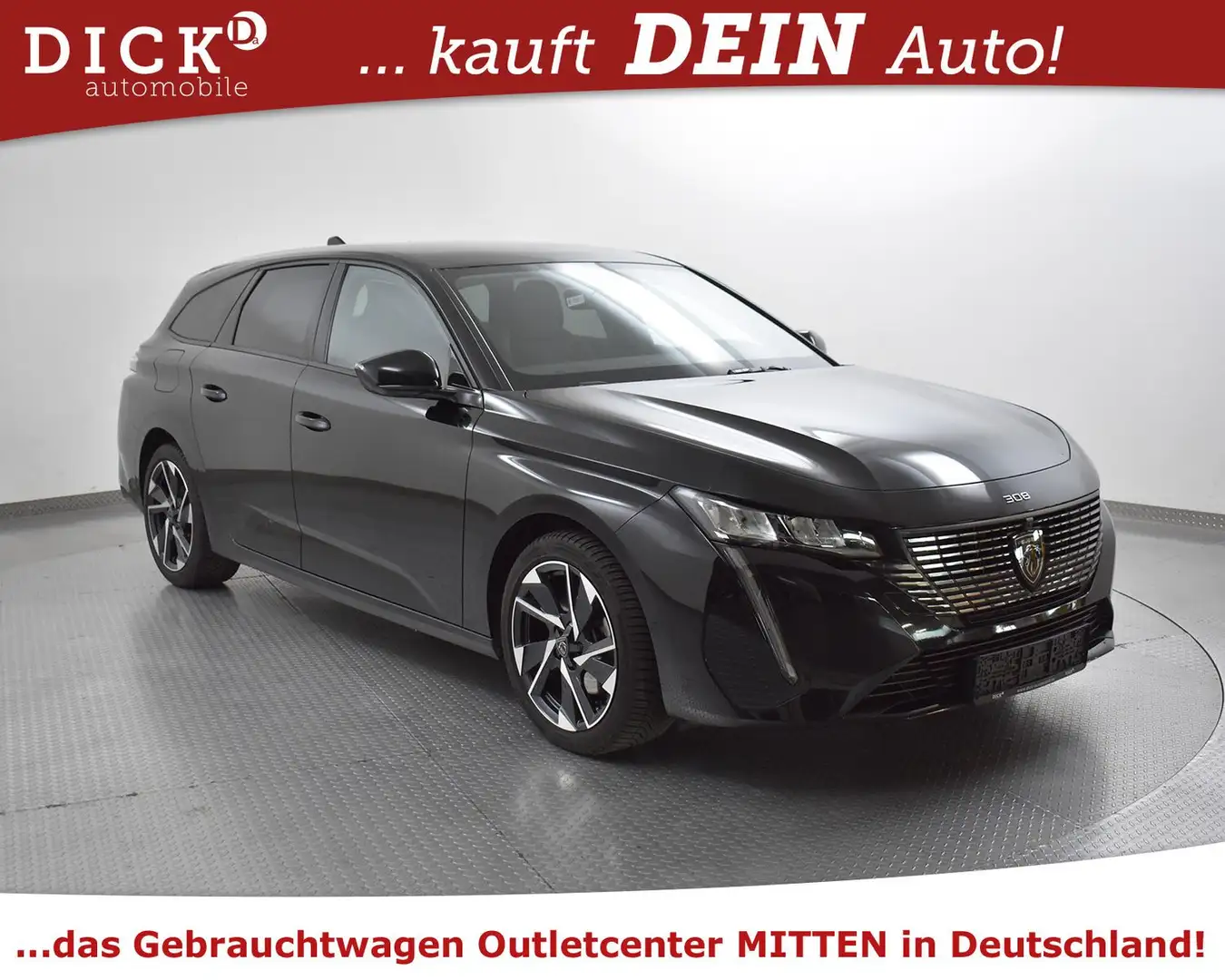 Peugeot 308 SW 1.5d Allure Pack VIRTU+360+NAVI+LEDER+LED Noir - 1