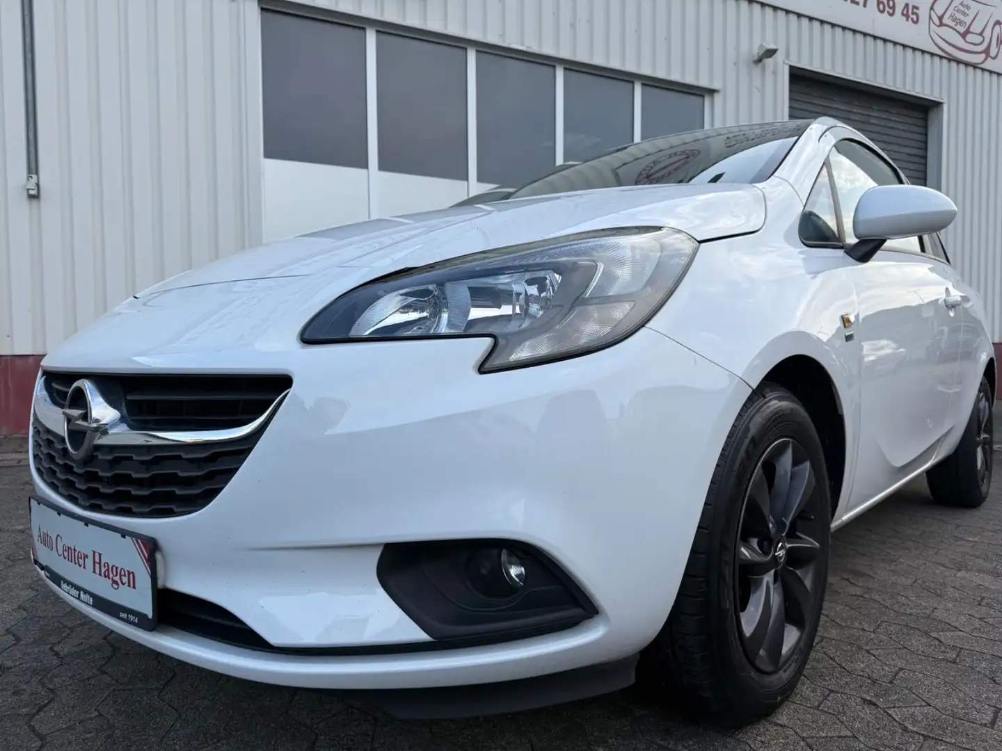 Opel Corsa E 1,4 66kW 90PS 120 Jahre/PDC/SHZ/CarPlay Blanc - 1