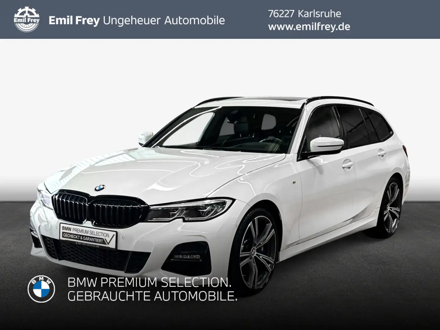 BMW 330 i Touring xDrive Aut. MSport HeadUp Laser Pano Weiß - 1
