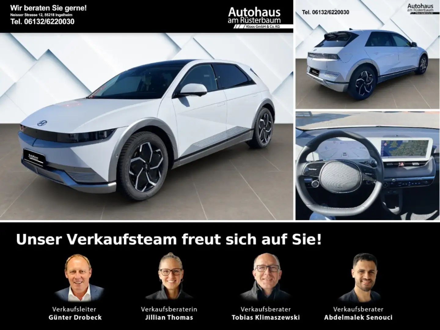 Hyundai IONIQ 5 Techniq Elektro 77 MJ24 Panorama Navi Digitales Co Blanco - 1