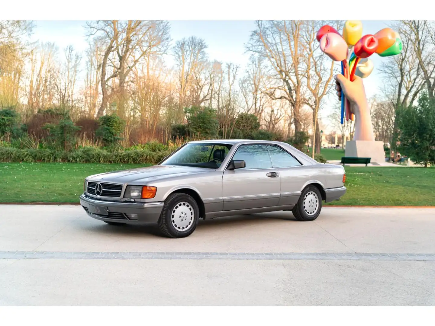 Mercedes-Benz 500 500 SEC // phase 2 // SMOKE SILVER // Brazil leather - 1