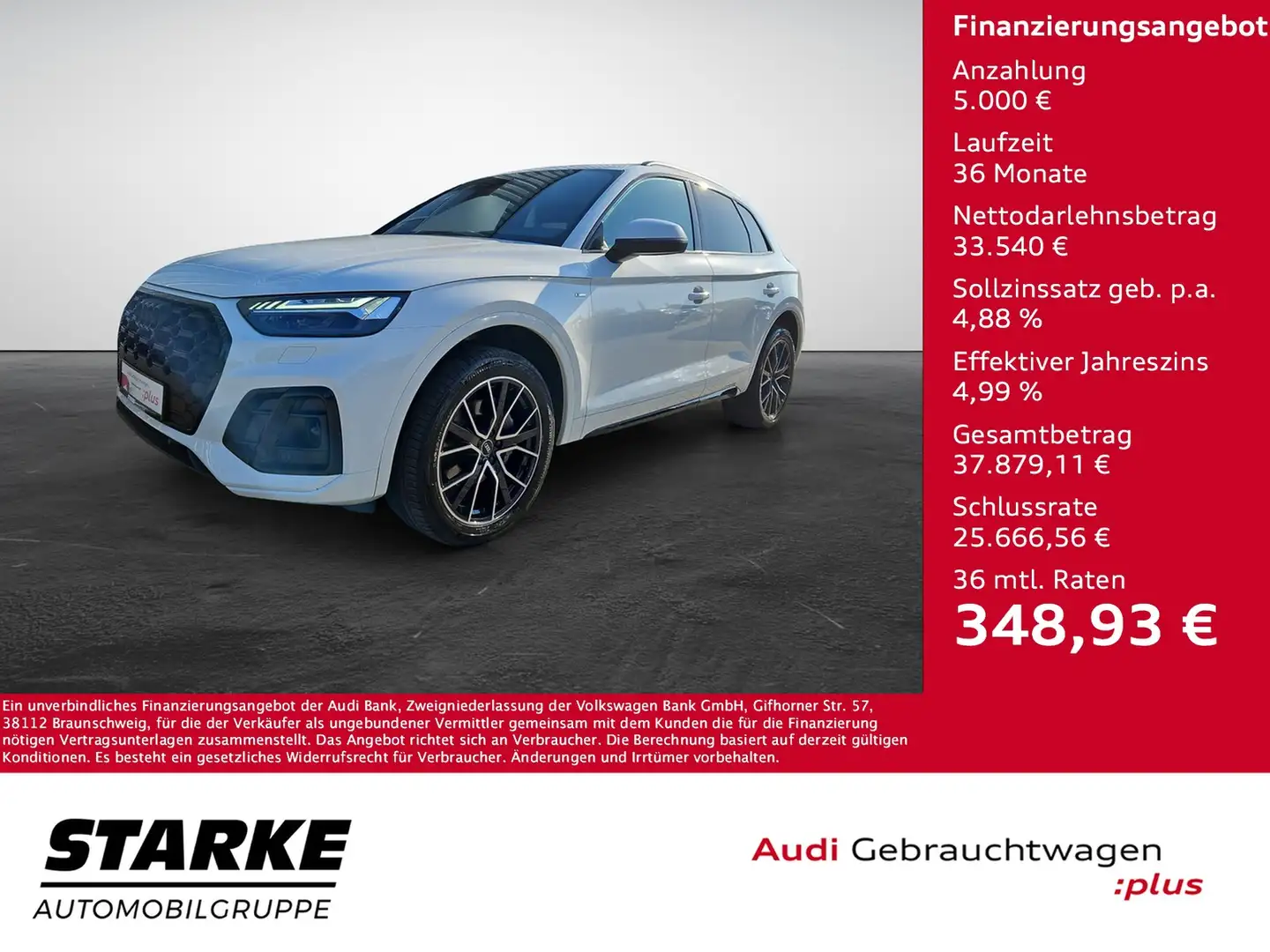 Audi Q5 40 TDI S tronic quattro S line NaviPlus Matrix ... Fehér - 1
