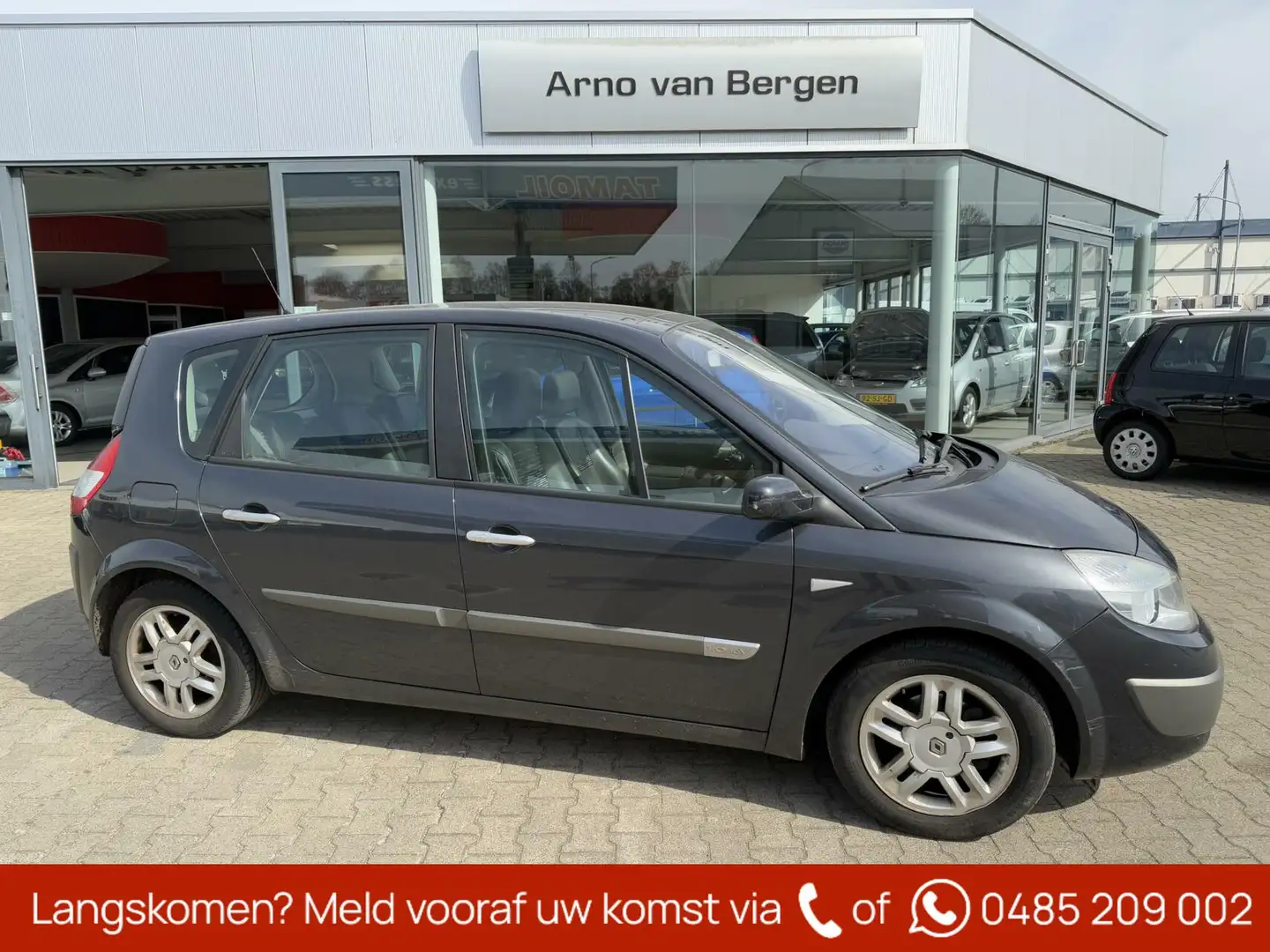 Renault Scenic 1.6-16V Privilège Luxe, leder/stof, 2 schuif kante Grijs - 1