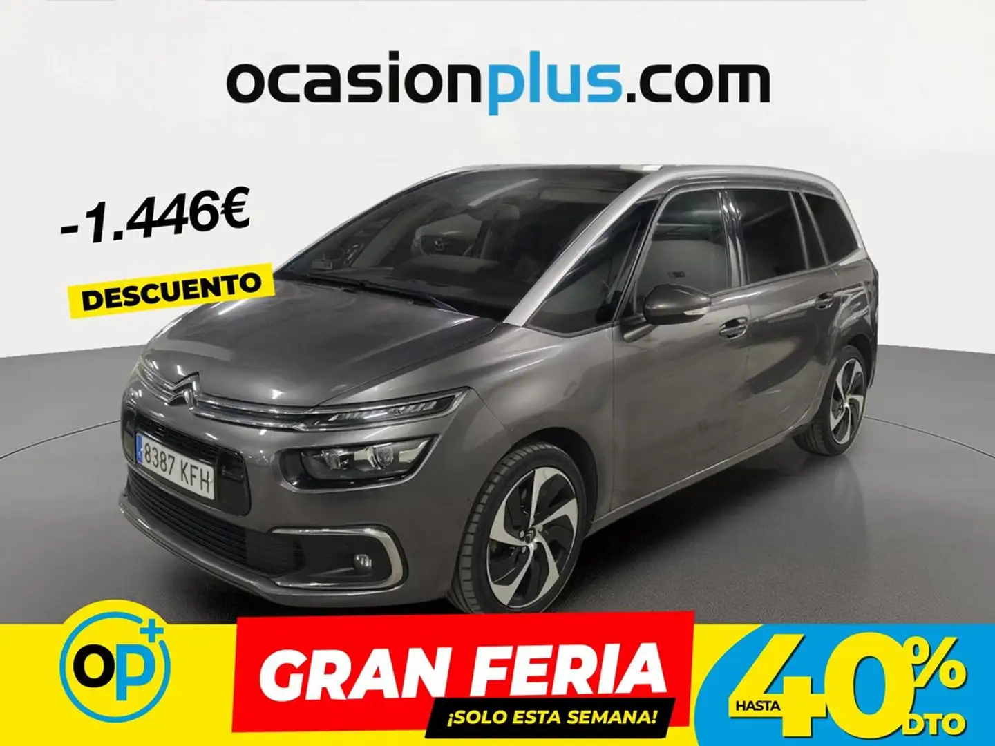 Citroen C4 Grand Picasso 2.0BlueHDI S&S Shine EAT6 150 Gris - 1