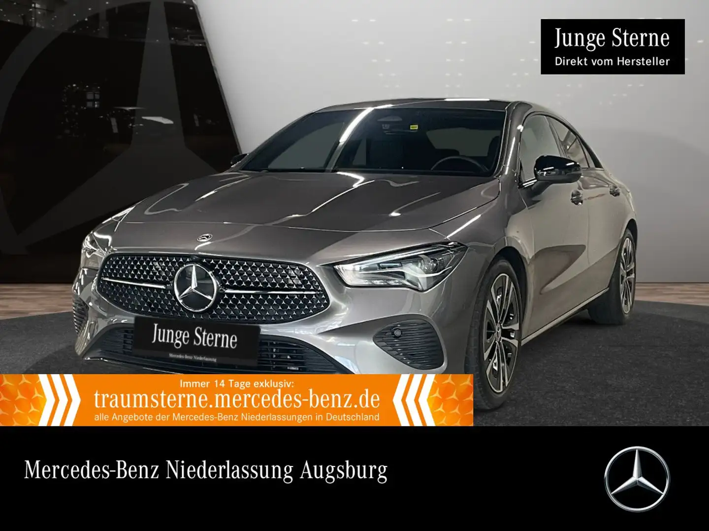 Mercedes-Benz CLA 180 PROGRESSIVE+NIGHT+360°+LED+STHZG+TOTW+7G Gris - 1