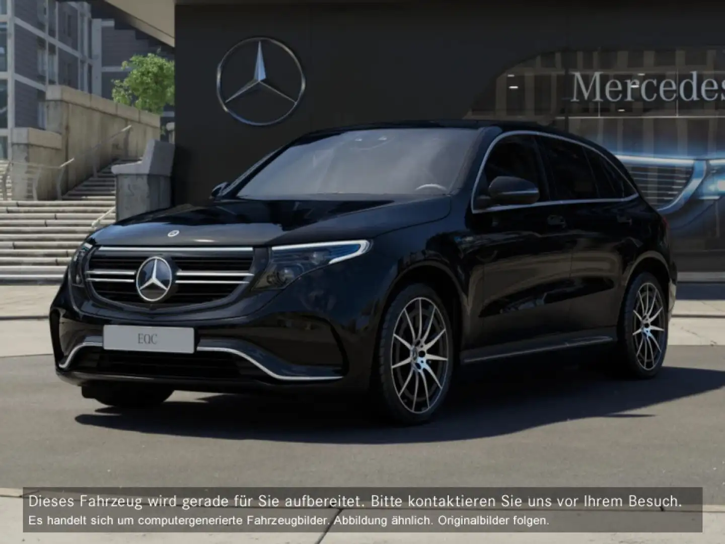 Mercedes-Benz EQC 400 4Matic Electric Art AMG Multibeam Distr+ Schwarz - 2