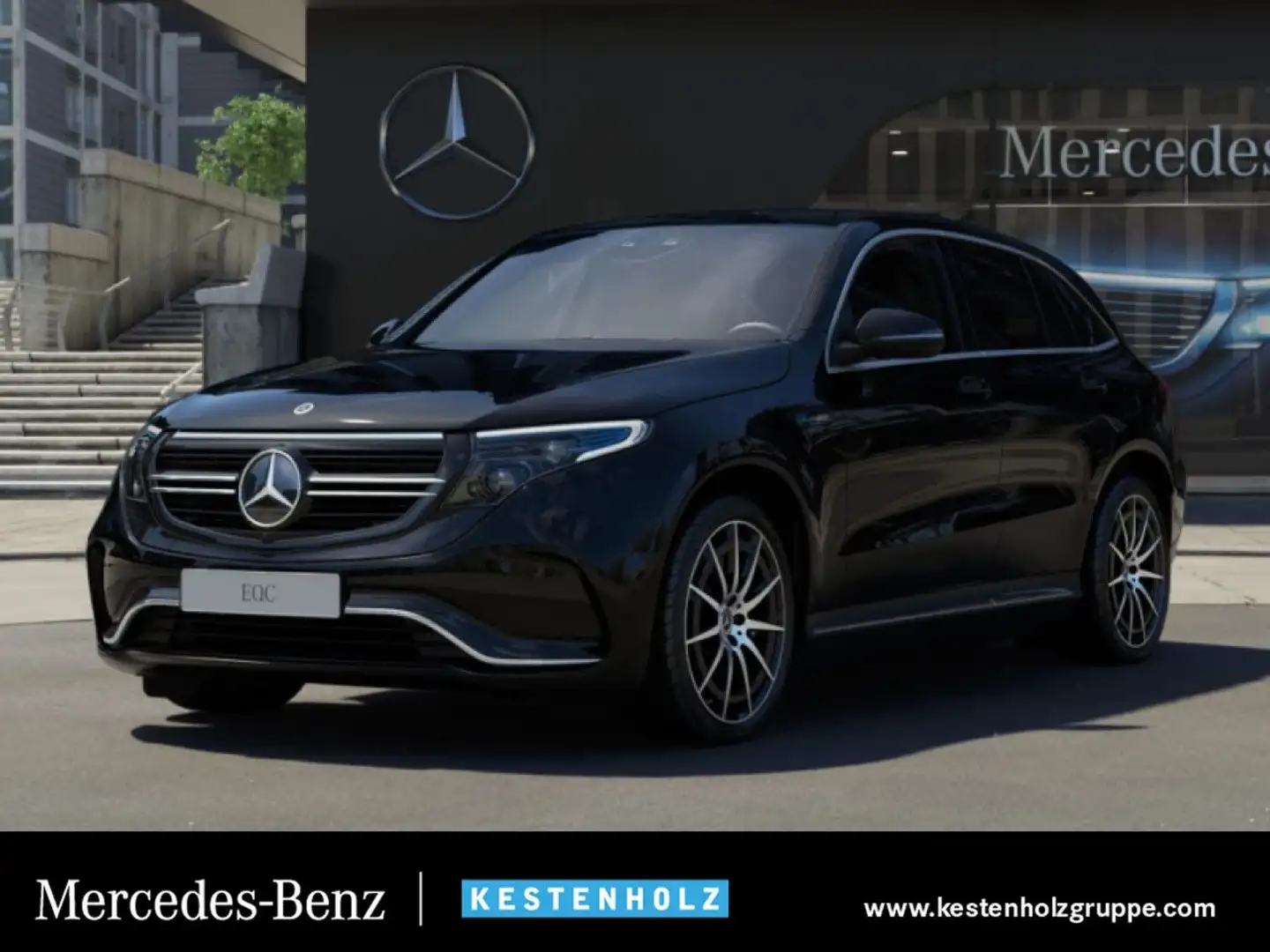 Mercedes-Benz EQC 400 4Matic Electric Art AMG Multibeam Distr+ Schwarz - 1