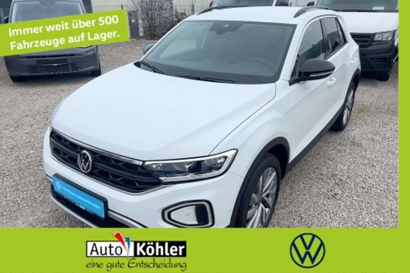 Volkswagen T-Roc Goal TSi DSG Tageszulassung Matrix 2xKlima Weiß - 1
