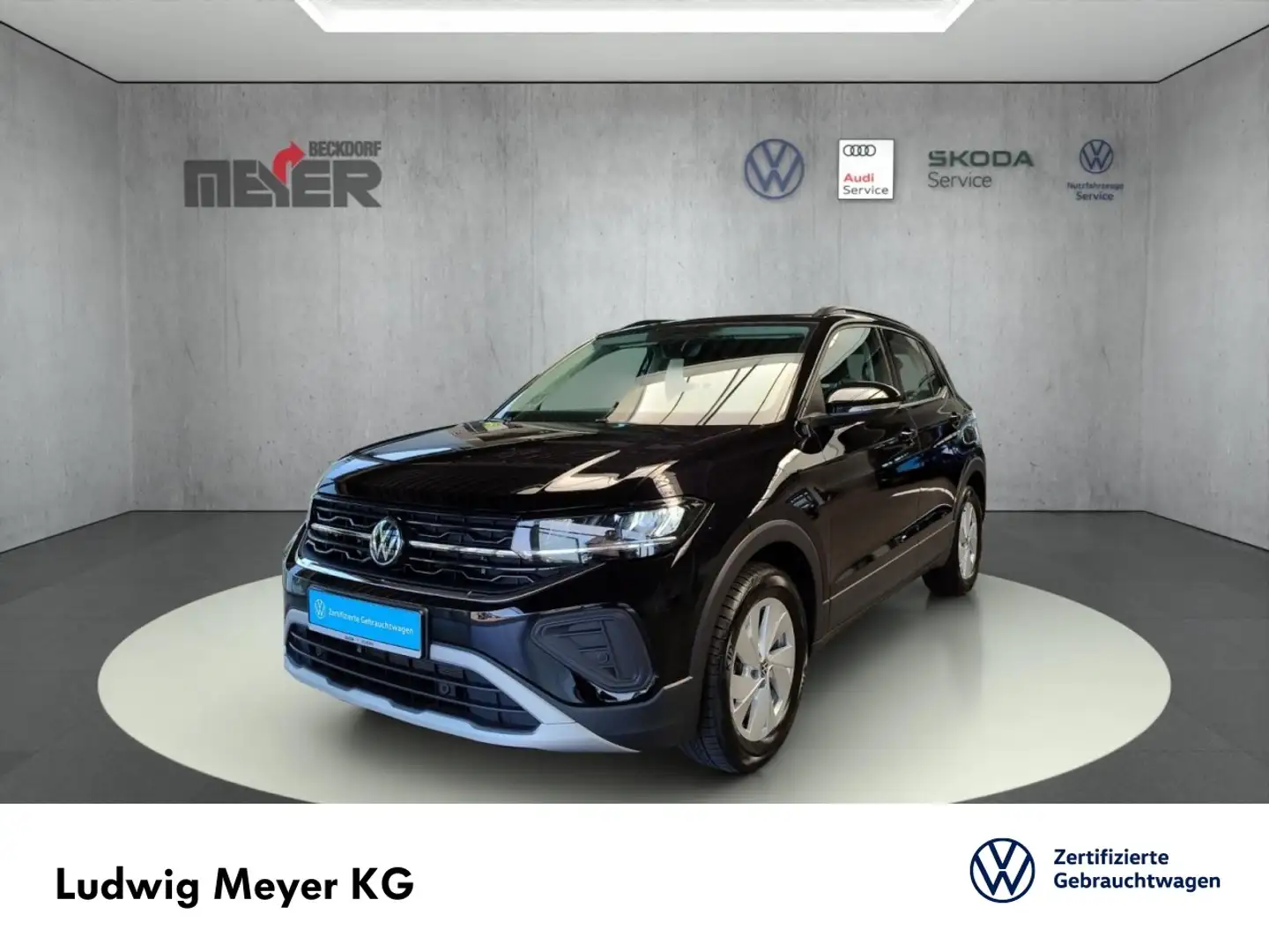 Volkswagen T-Cross Life 1.0 TSI DSG Klima Navi Einparkhilfe Noir - 1