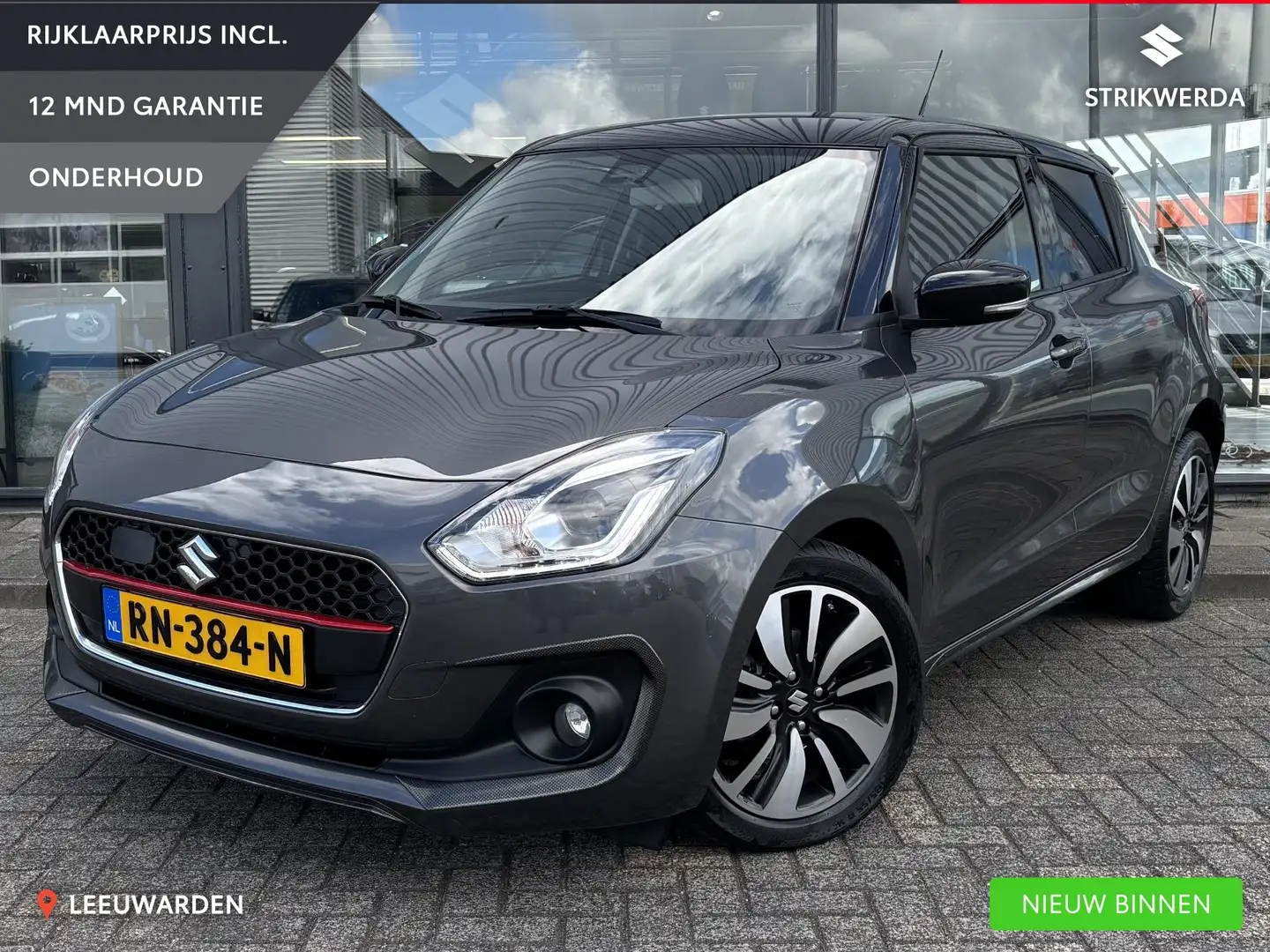 Suzuki Swift 1.2 Stijl Smart Hybrid Carbon Edition Navi/Clima/S Grijs - 1