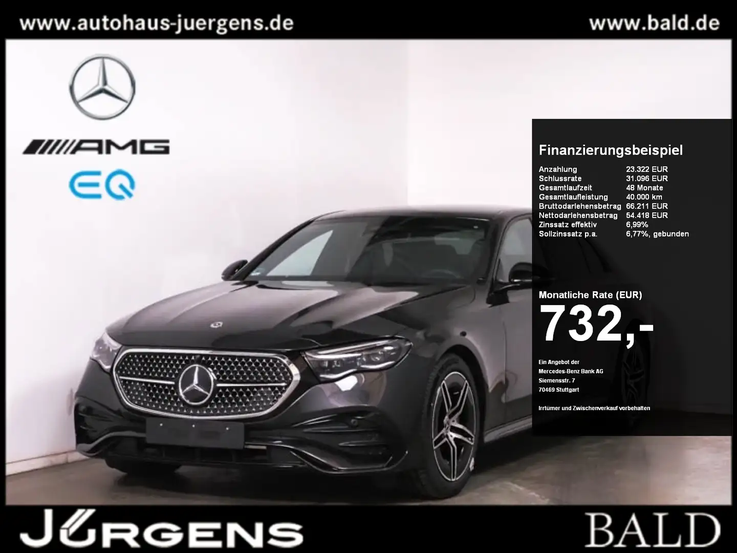 Mercedes-Benz E 450 4M AMG-Sport/Super/Burm/AHK/Night/DIGITAL Gris - 1