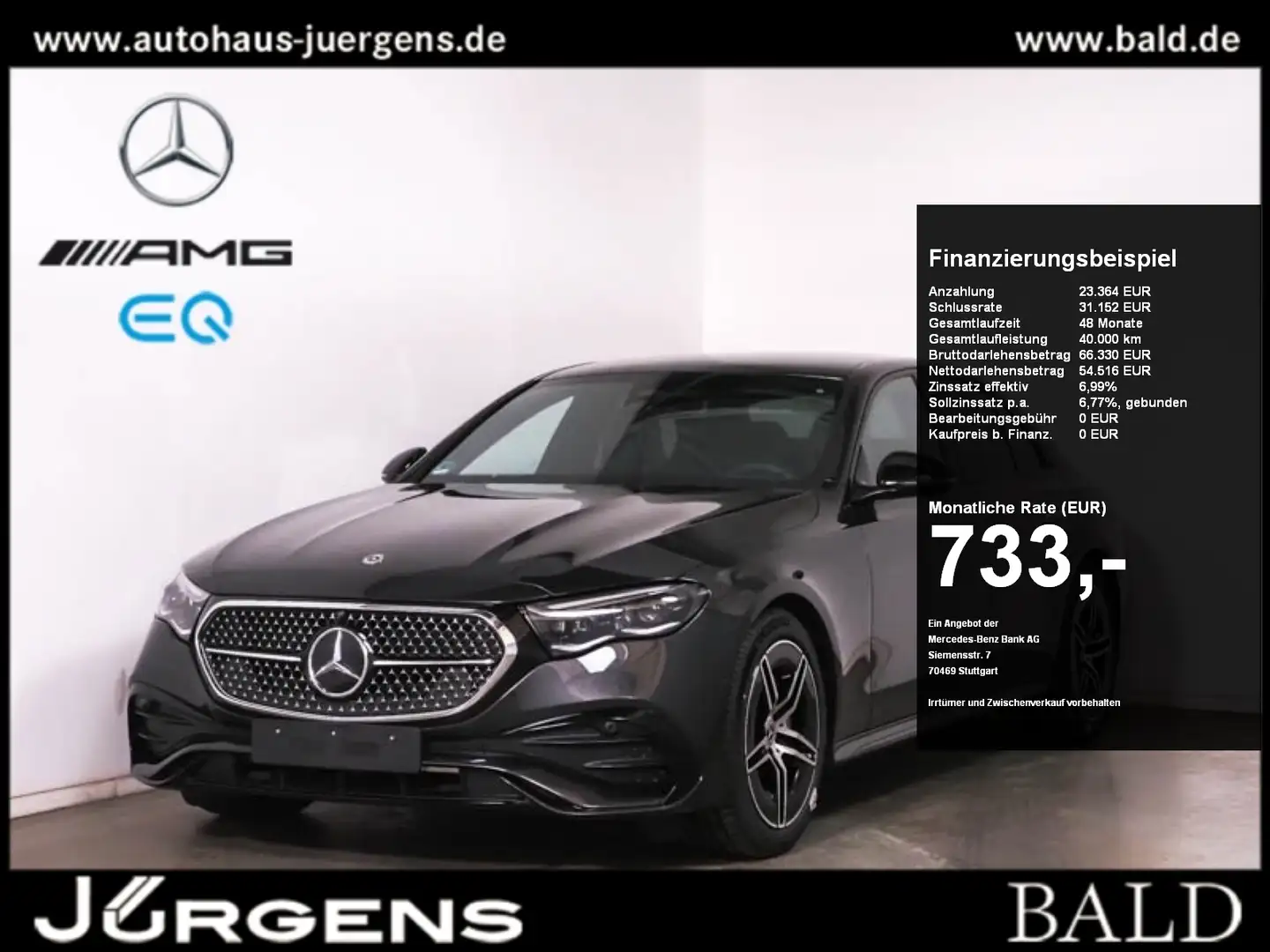 Mercedes-Benz E 450 4M AMG-Sport/Super/Burm/AHK/Night/DIGITAL Grau - 1