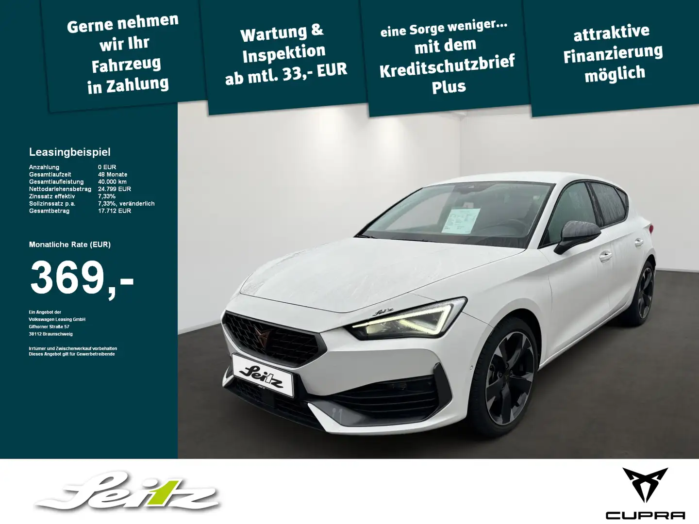 CUPRA Leon 1.5 TSI *LED*KAMERA*SITZH* Wit - 1