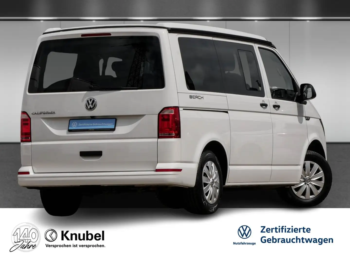 Volkswagen T6 California Beach 2.0 TDI DSG Climatr. ACC App-Connect Weiß - 2