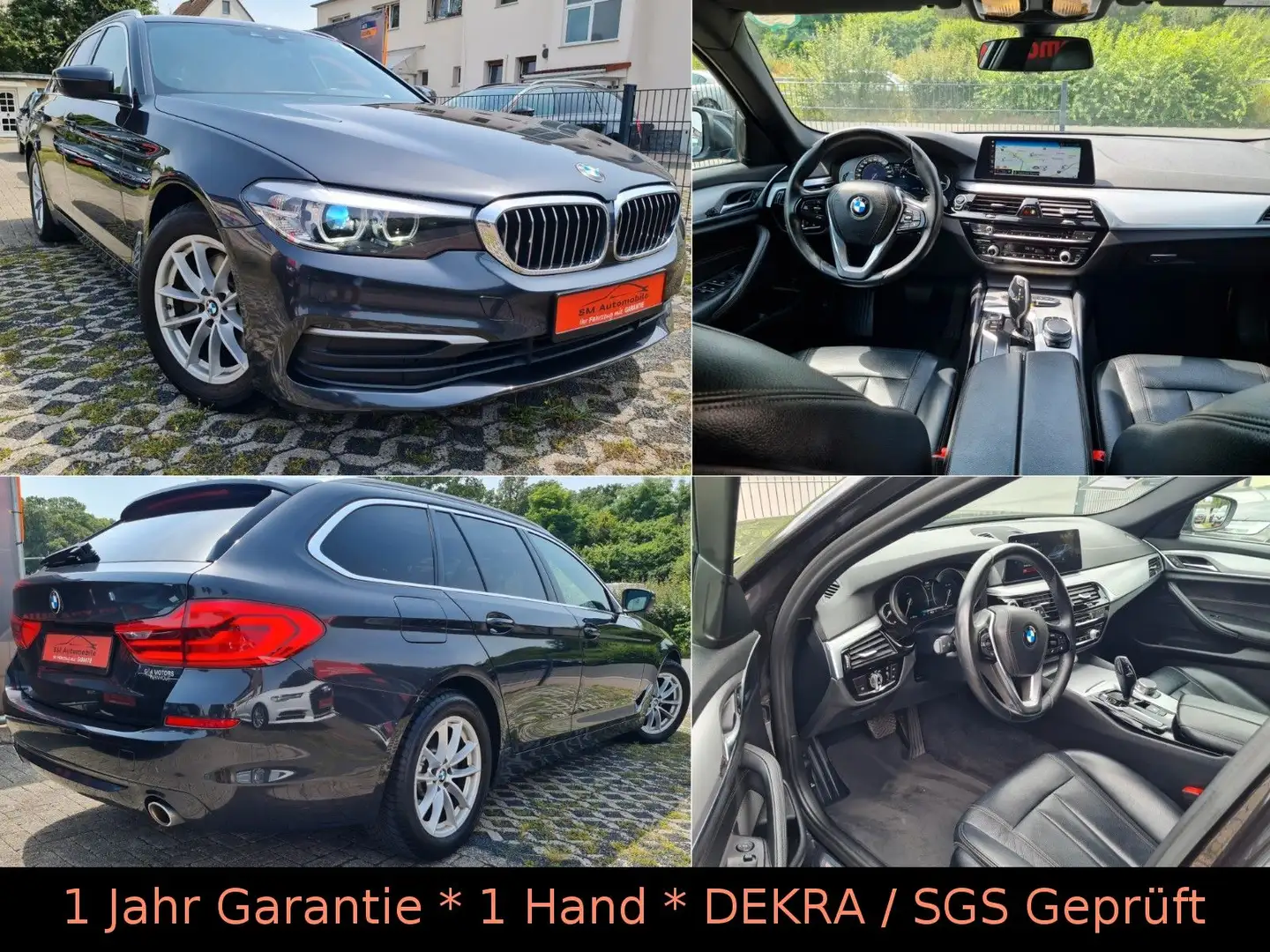 BMW 520 d Aut/Leder/LED/Sport Lkr/NotBremsAssistent Gris - 1