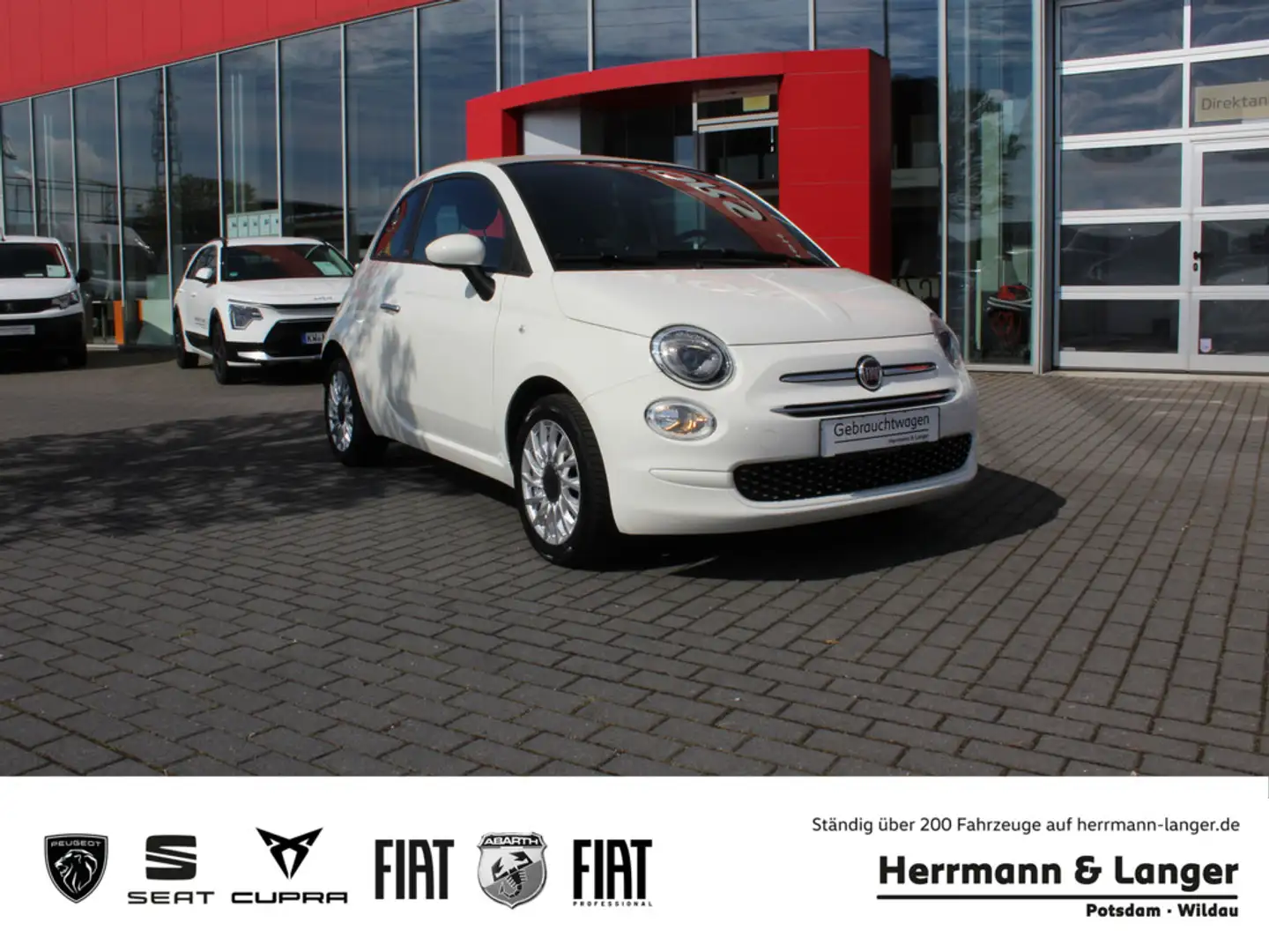 Fiat 500C 1.0 Lounge Cabrio Weiß - 1