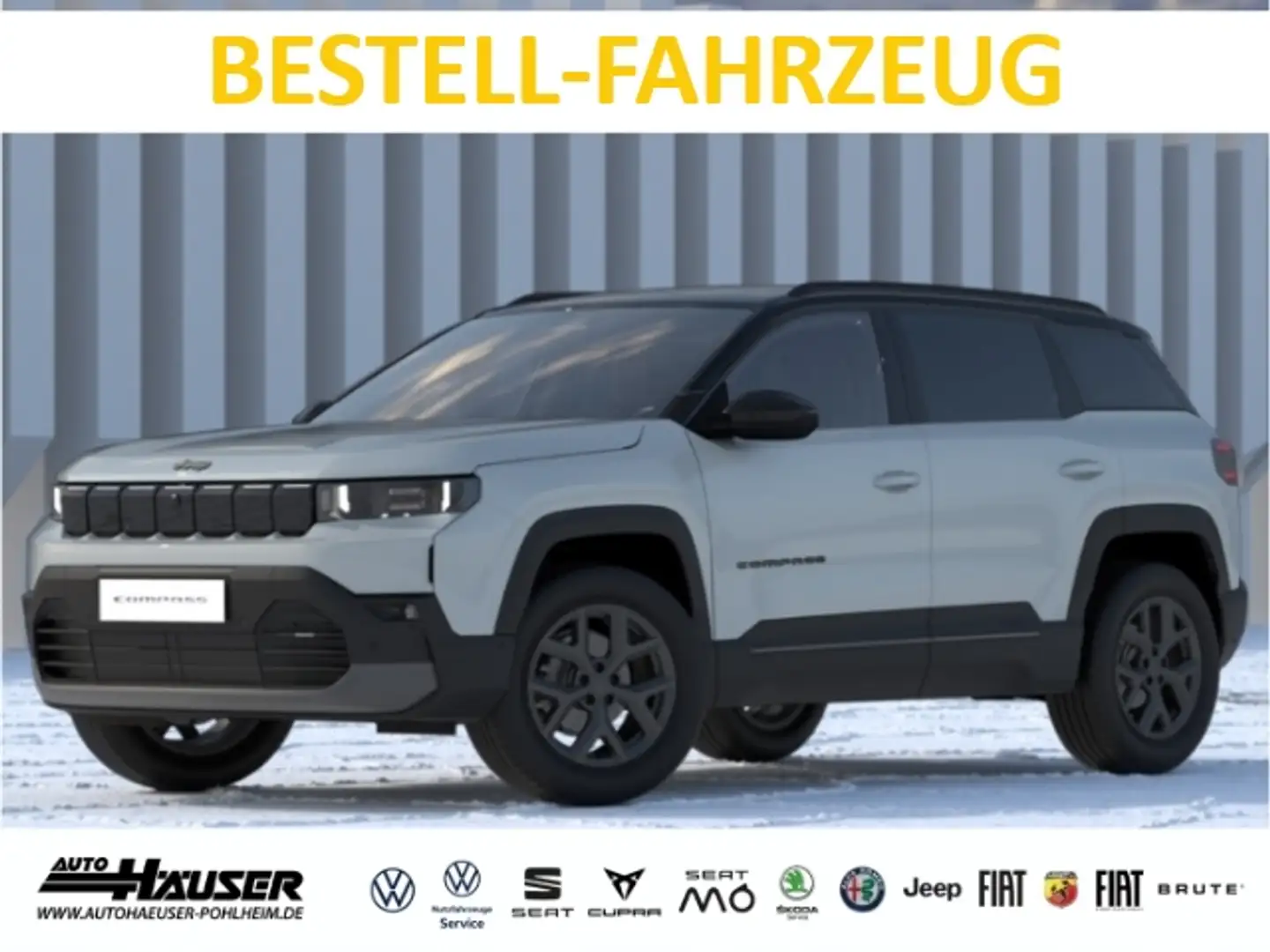 Jeep Compass 1.2 e-Hybrid FIRST EDITION 2026 KOMFORTPAKET SICHE Weiß - 1