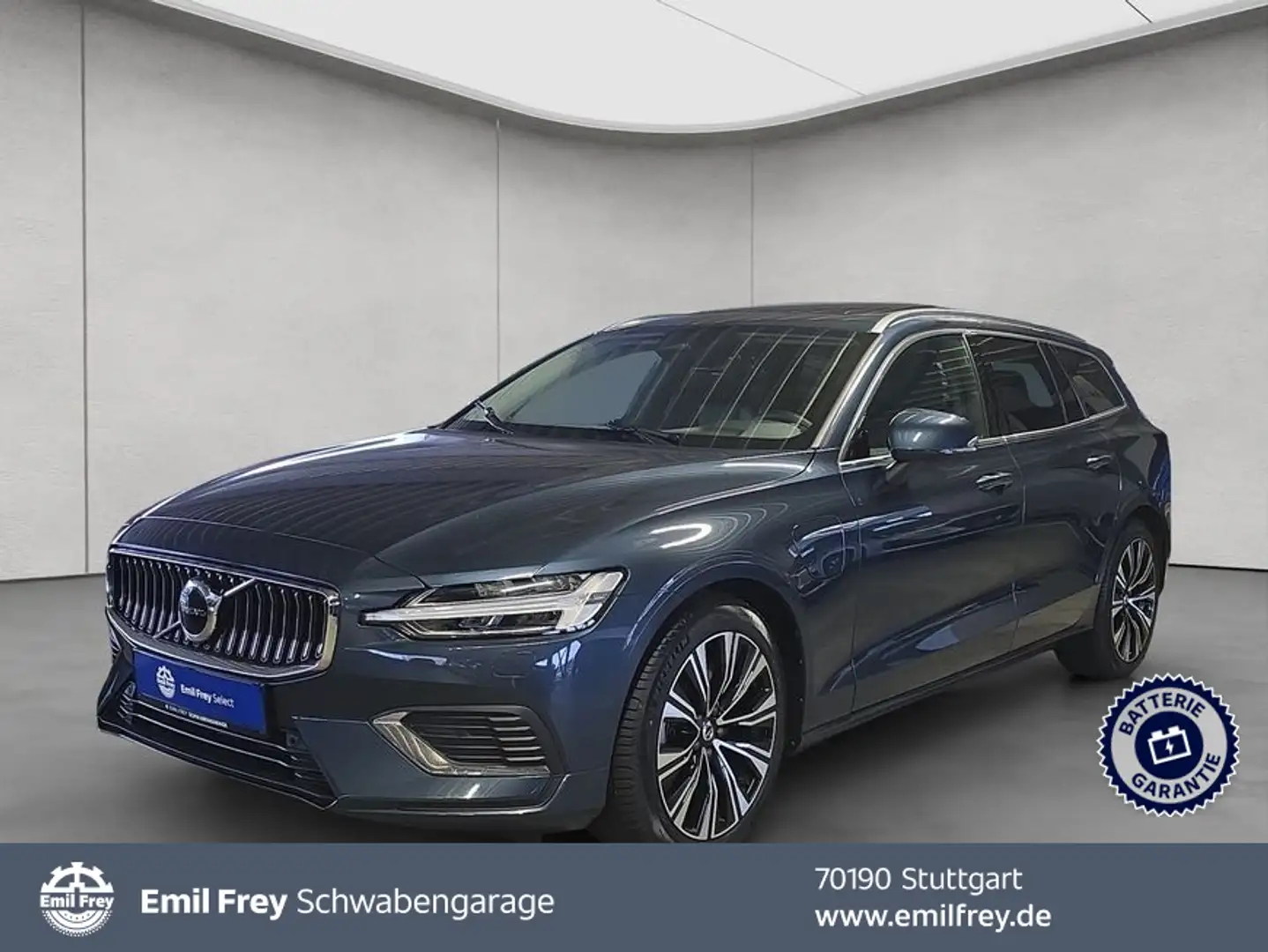Volvo V60 T6 AWD Recharge Plus Bright Blau - 1