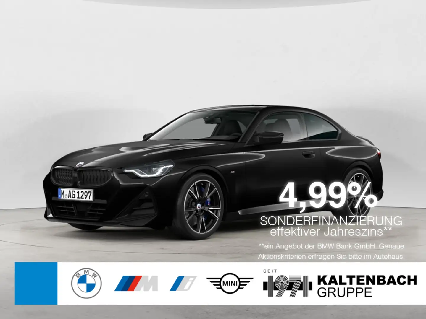BMW 240 Mi Coupe xDrive AHK HUD LED ACC W-LAN NAVI Schwarz - 1