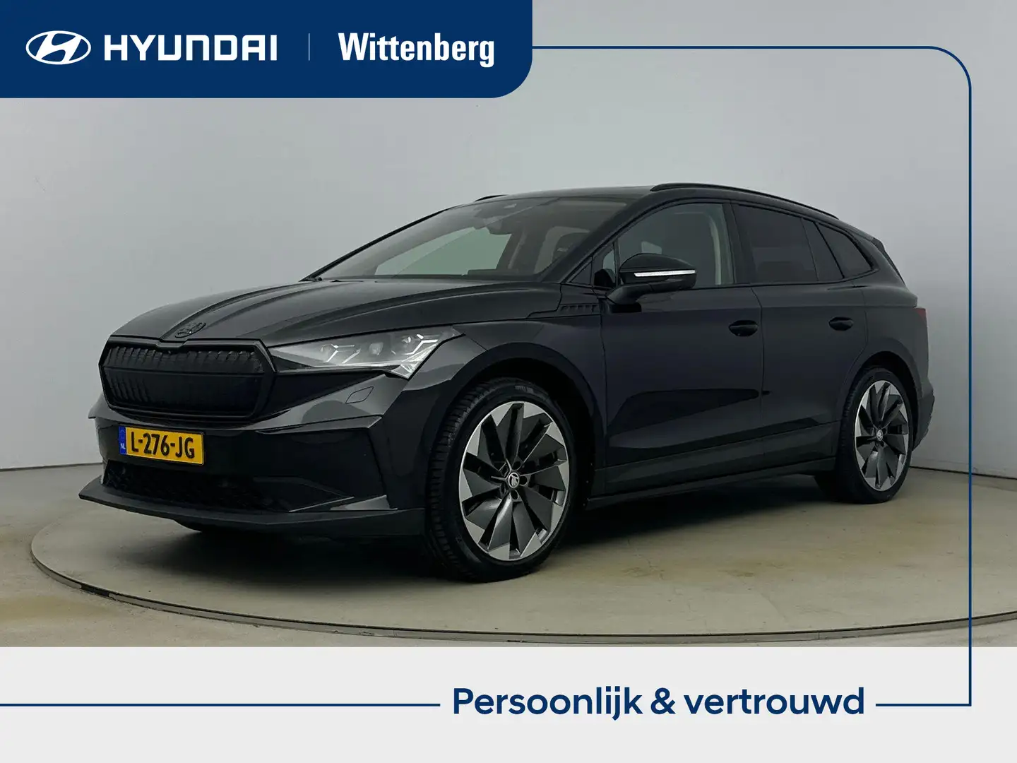 Skoda Enyaq iV 80 | SoH 93%! | LEDER | STOEL & STUURVERWARMING Zwart - 1