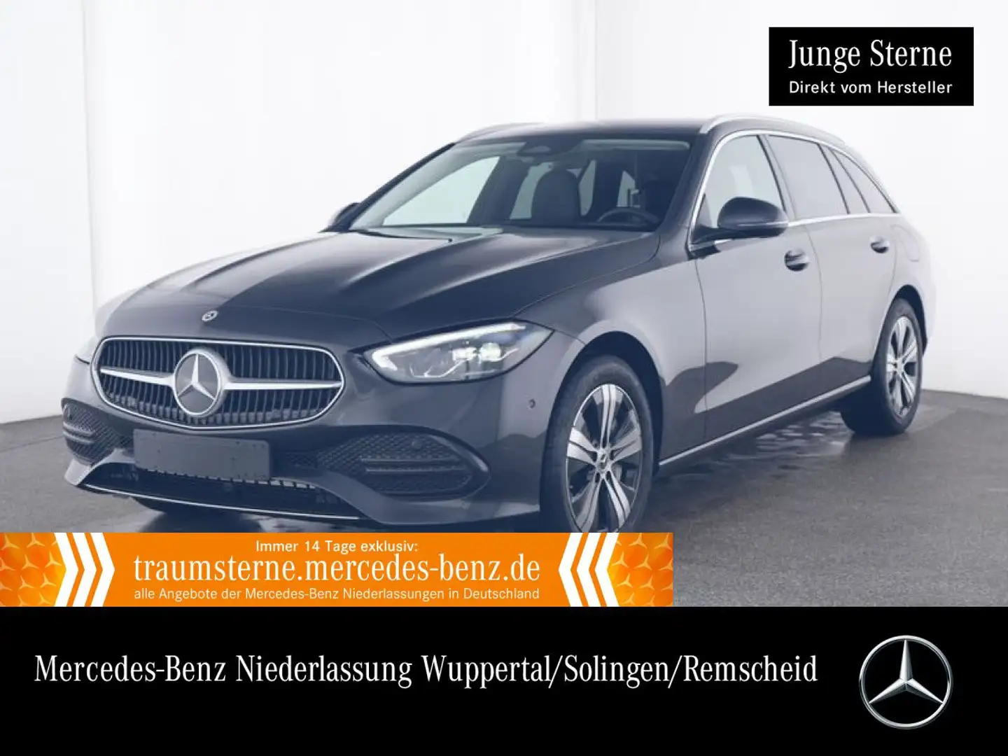 Mercedes-Benz C 300 e T AVANTG+AHK+LED+KAMERA+TOTW+KEYLESS+9G Grijs - 1