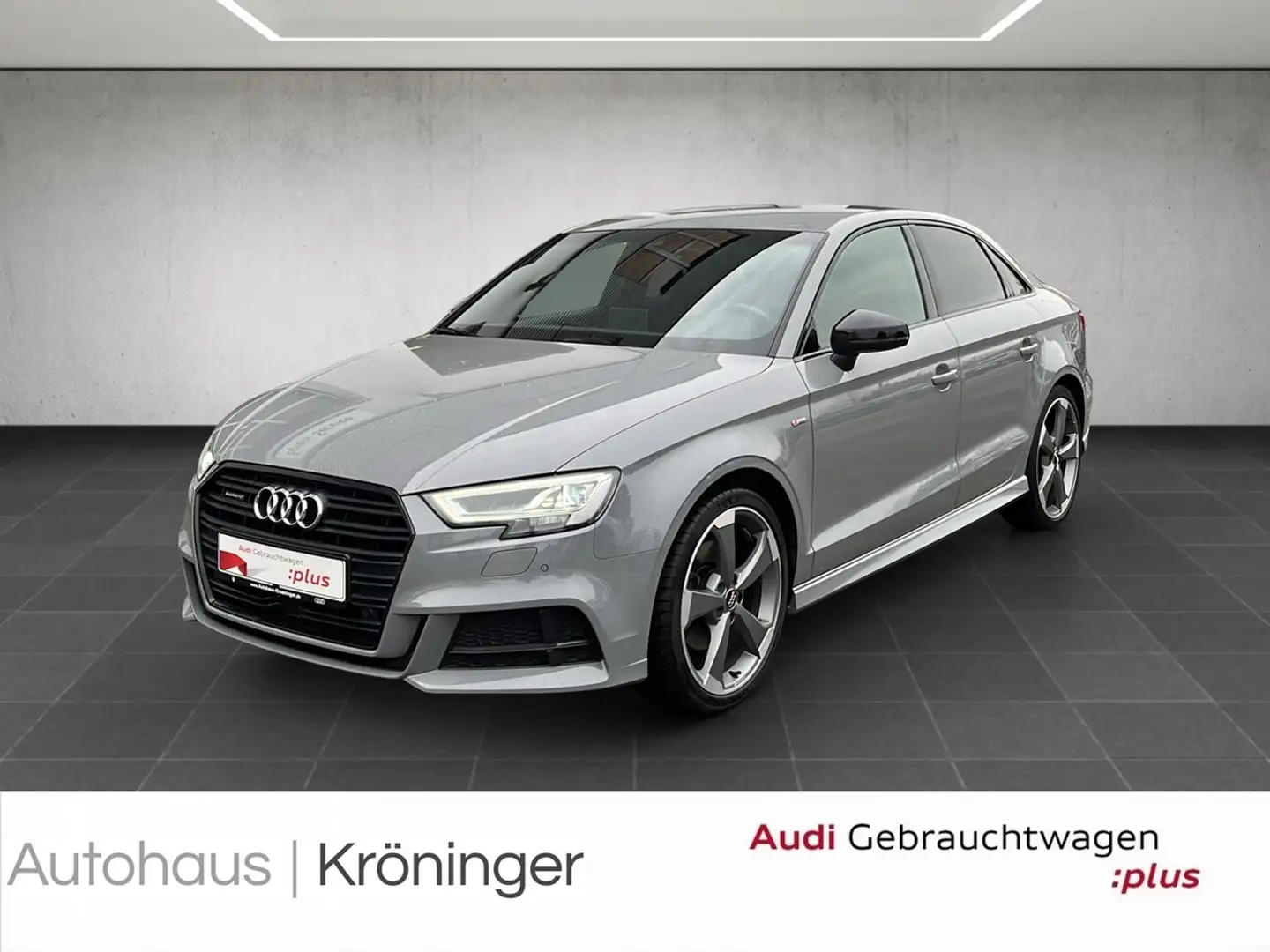 Audi A3 Limousine 2.0 TSI quattro sport AHK Leder Grau - 1