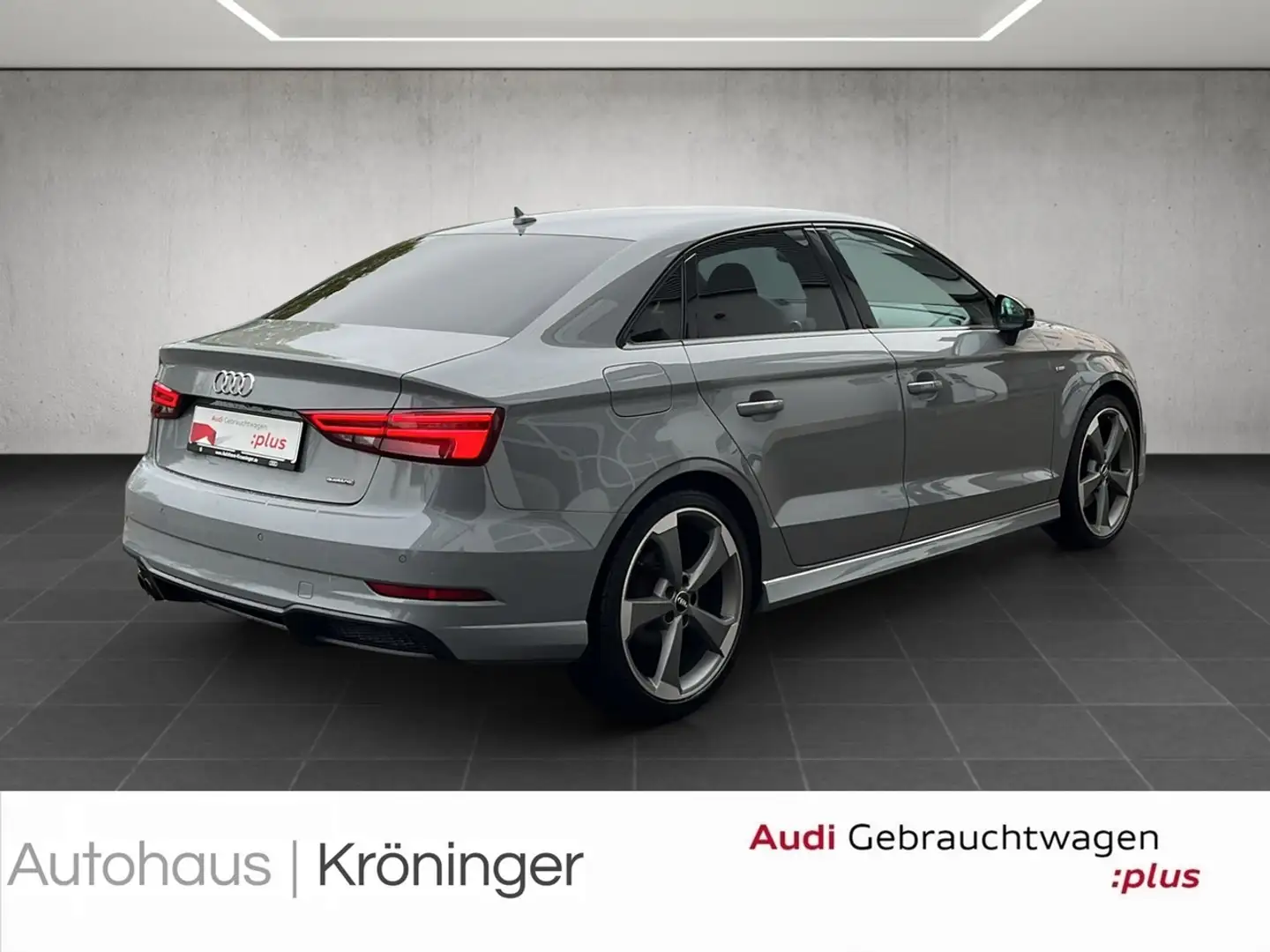 Audi A3 Limousine 2.0 TSI quattro sport AHK Leder Grau - 2