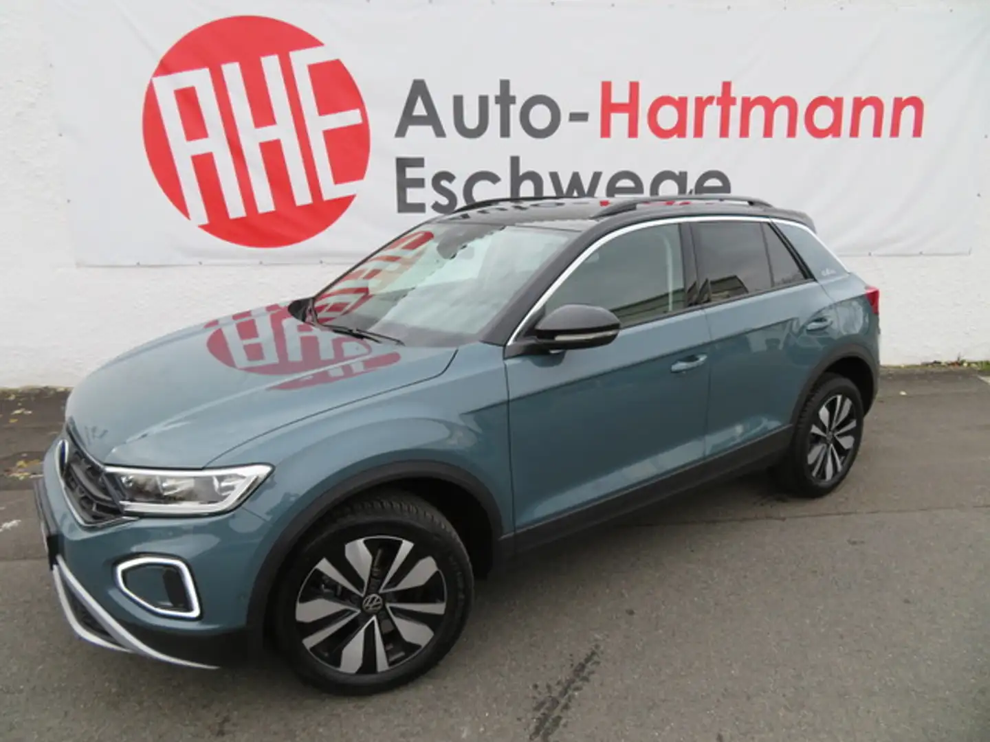 Volkswagen T-Roc 2.0 TDI Goal DSG LED Navi Ahk ACC Fahrass Blau - 1